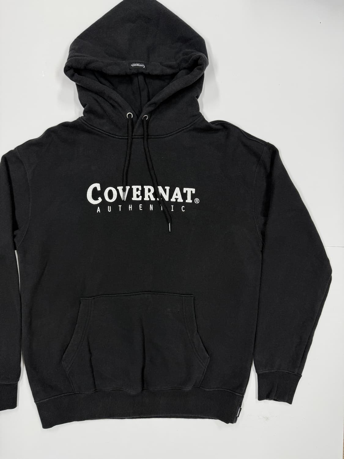 커버낫 오버핏 블랙 후드티 상품이미지2