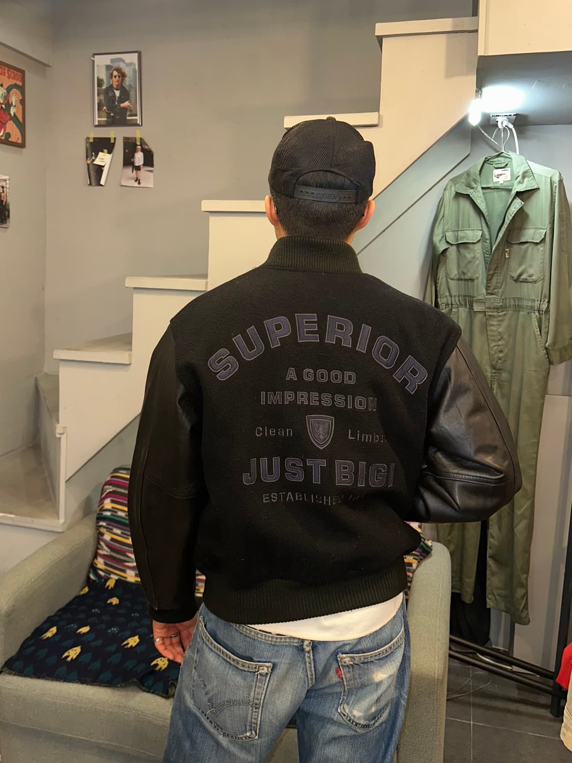 90‘s Just BIGI superior varsity jacket 상품이미지1