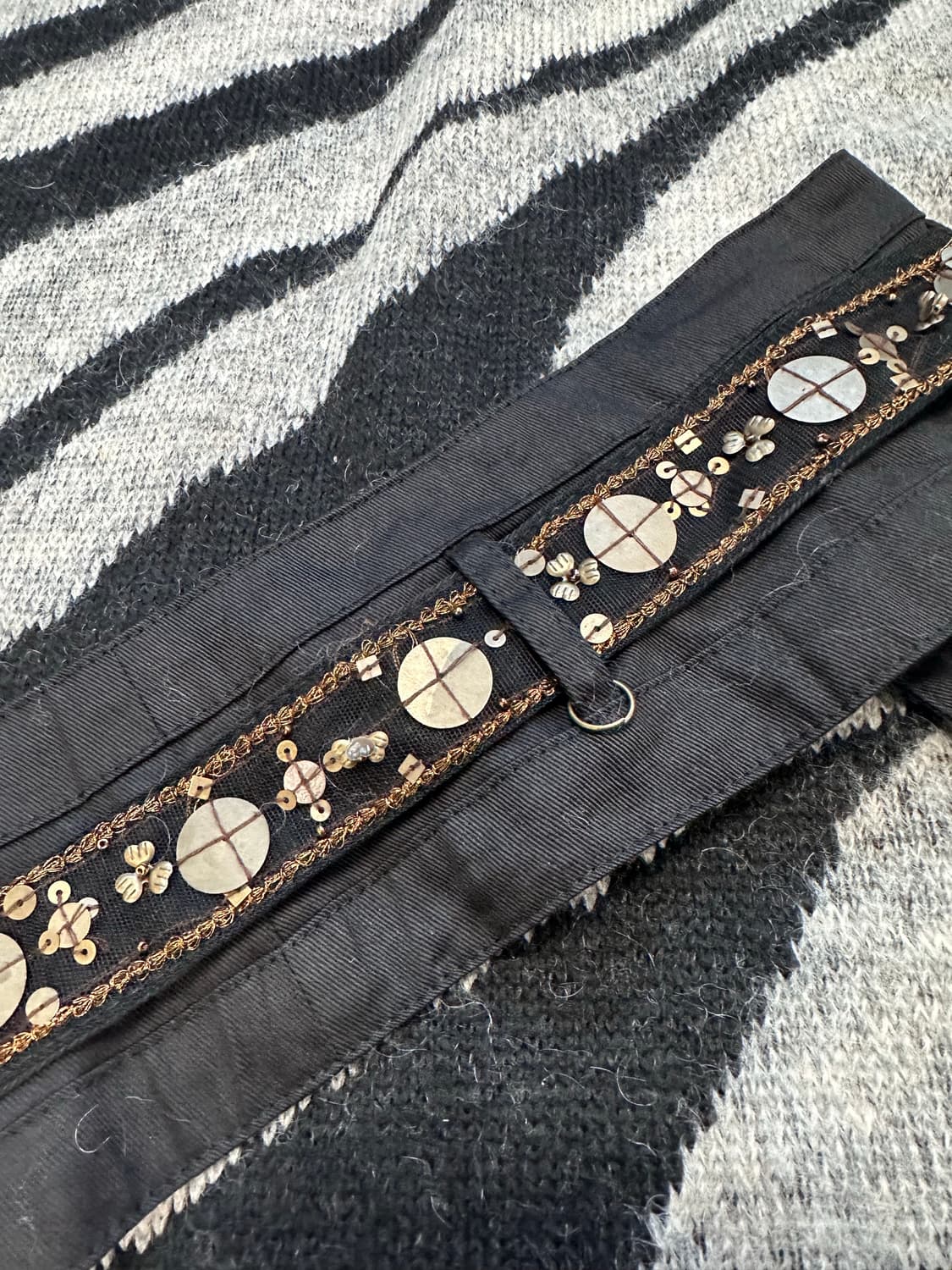chain detail beads point belt 상품이미지2