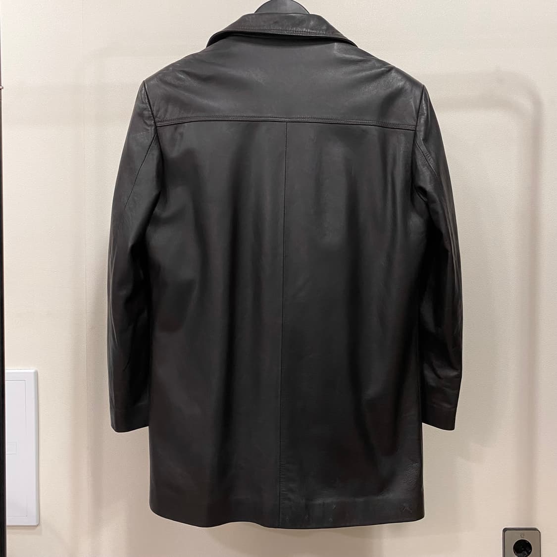 조르지오 아르마니 90s 알파카 레더 코트 자켓 상품이미지2