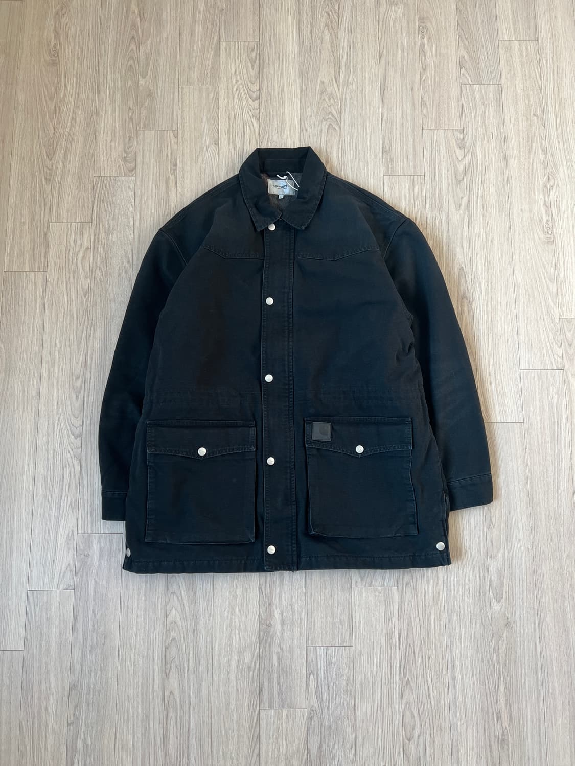 (새상품) 칼하트윕 OG 산타 페 코트 블랙/블랙 스톤 캔버스 상품이미지1