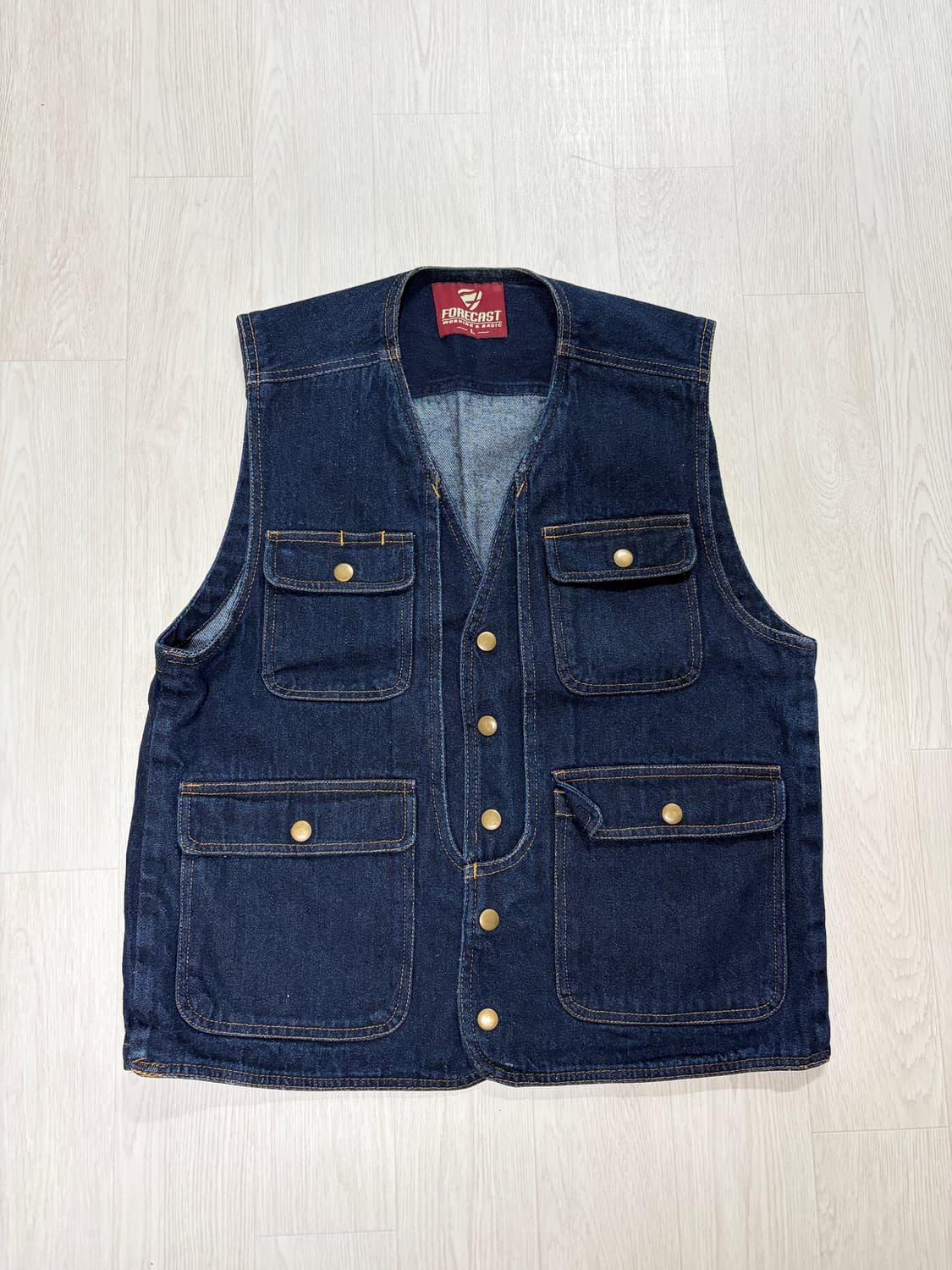 빈티지 데님 피싱 베스트 L 상품이미지1