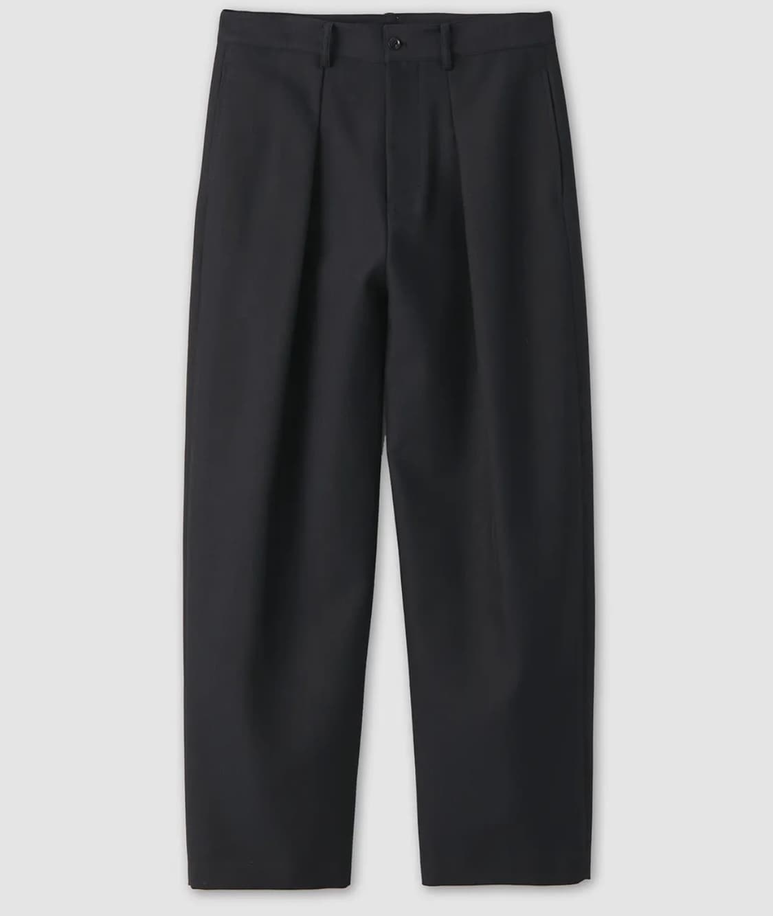 쿠어 커브드 핀턱 팬츠 L 상품이미지1