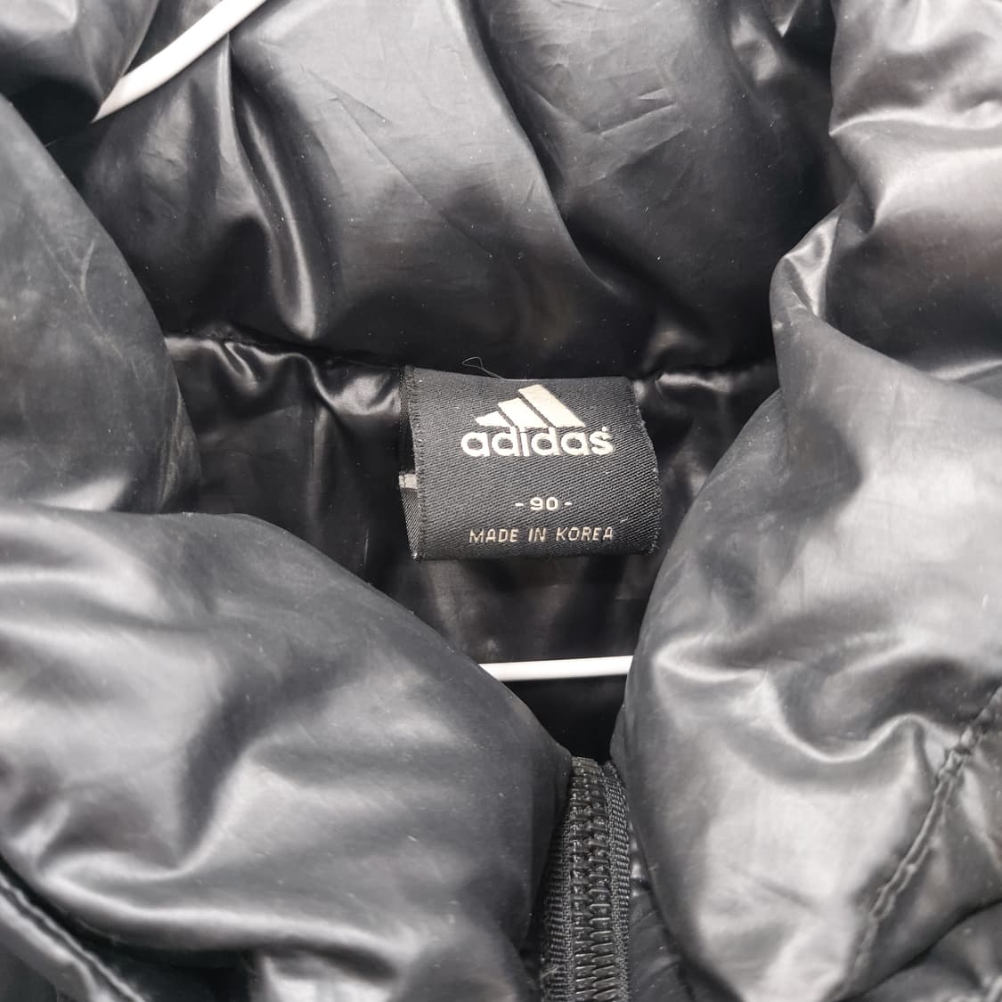 아디다스 블랙 글로시 패딩 (여90) 상품이미지3