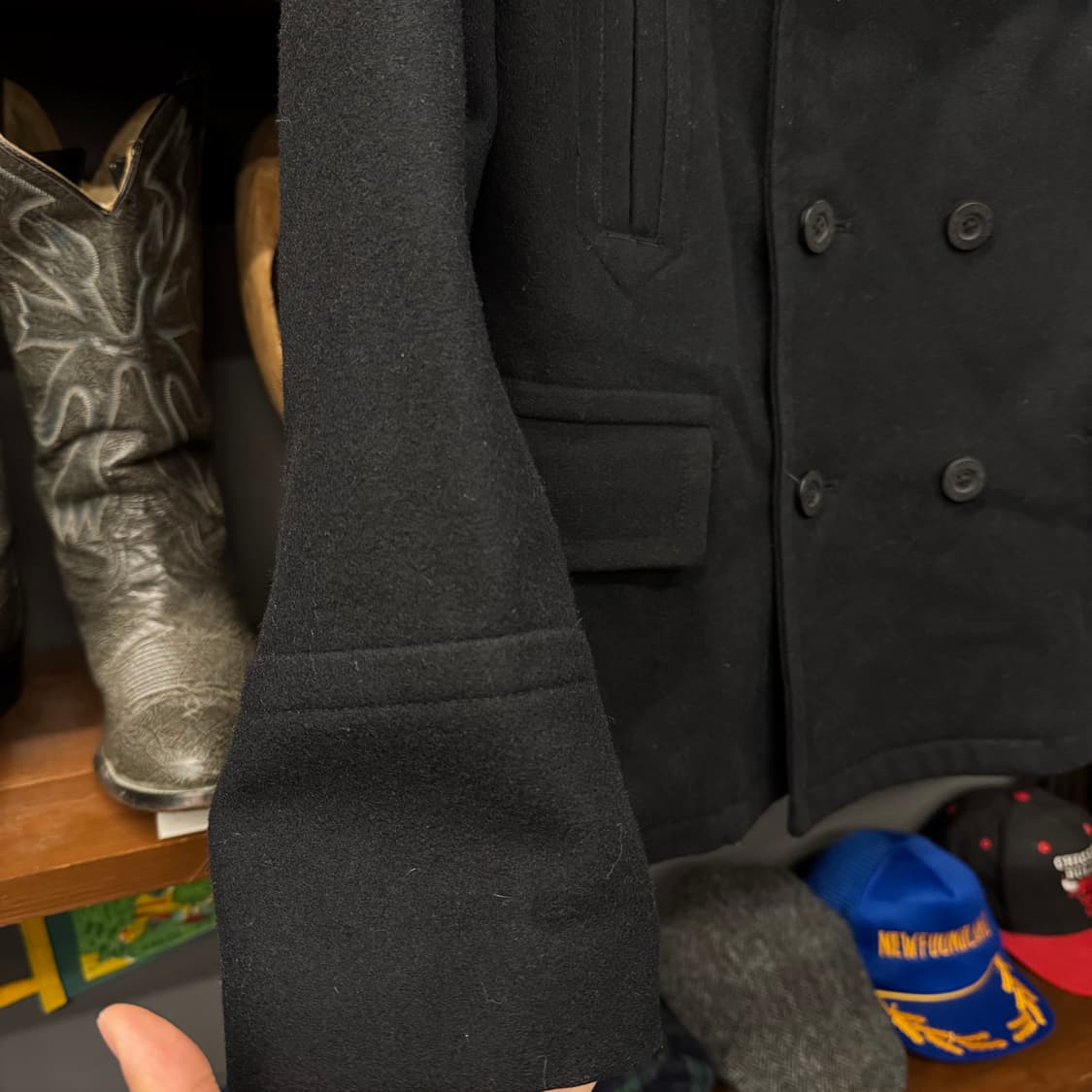 리바이스 밀리터리 복각 피코트 허리 조절 신치백 레드 탭 상품이미지5