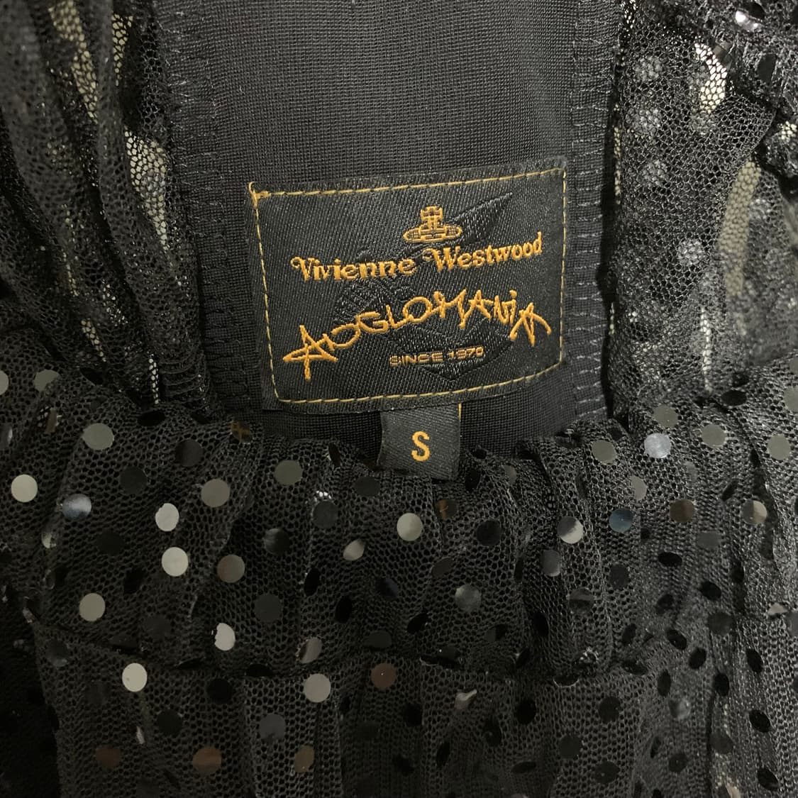 비비안 웨스트우드 스팽글 시스루 메시 배색 롱슬리브 상품이미지7