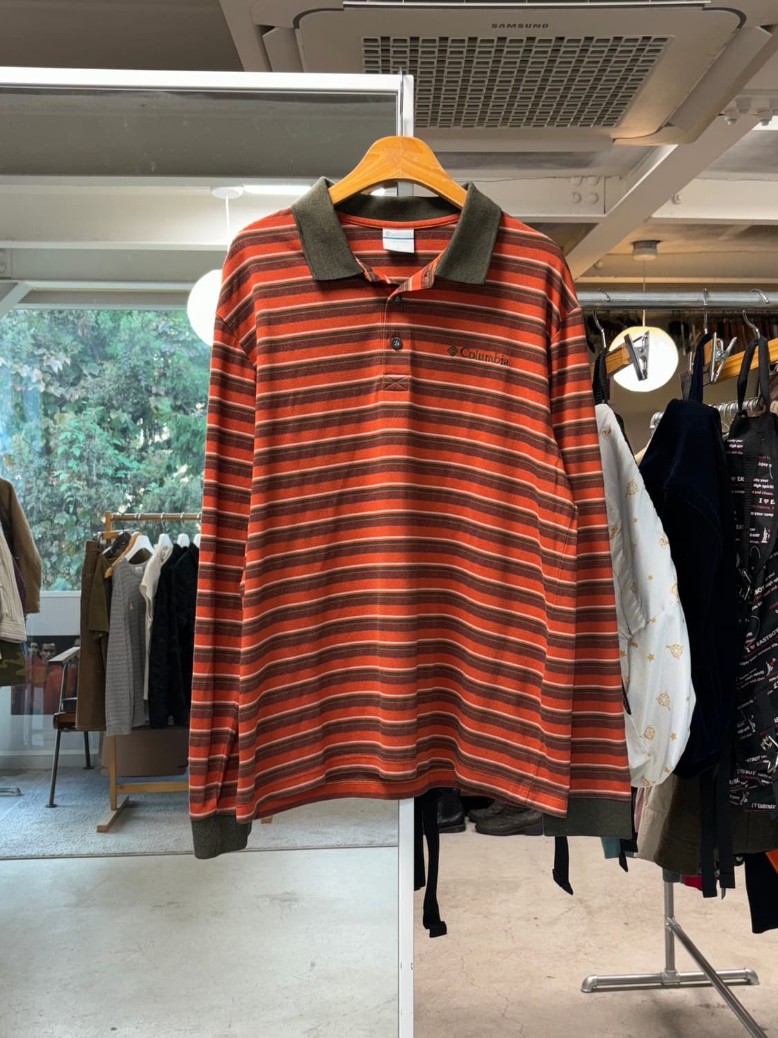컬럼비아 스트라이프 폴로셔츠 상품이미지1