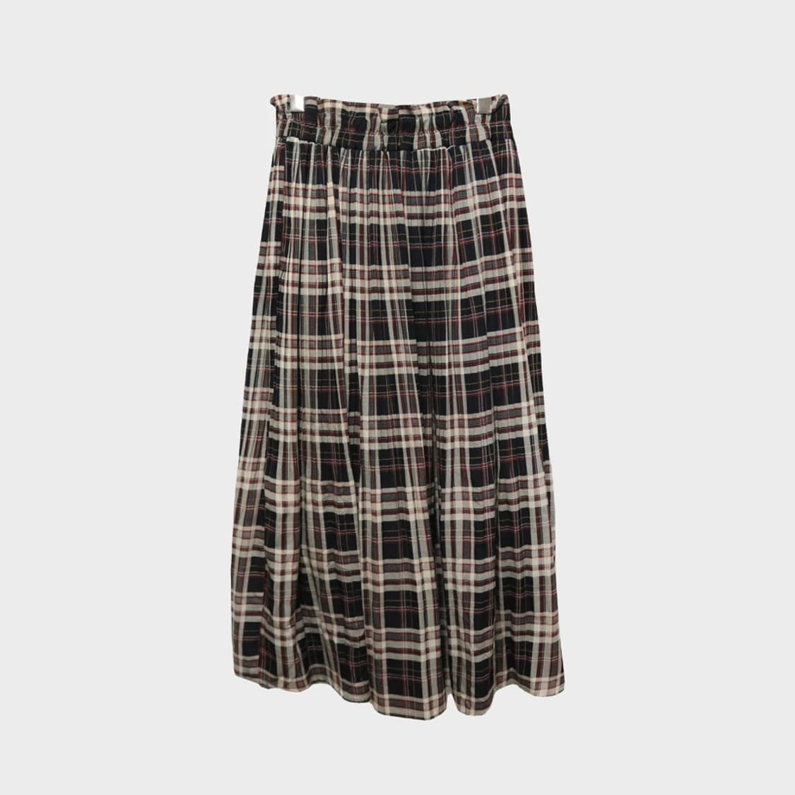 RADARISTA 플리츠 체크 롱스커트 61139 상품이미지2