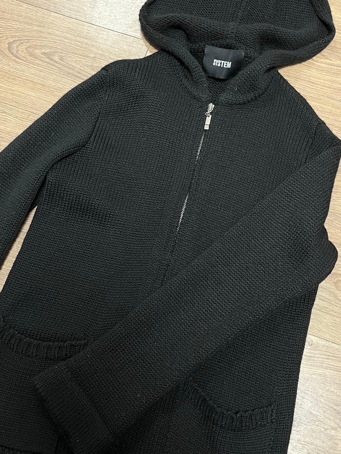 시스템 니트 후드 상품이미지2