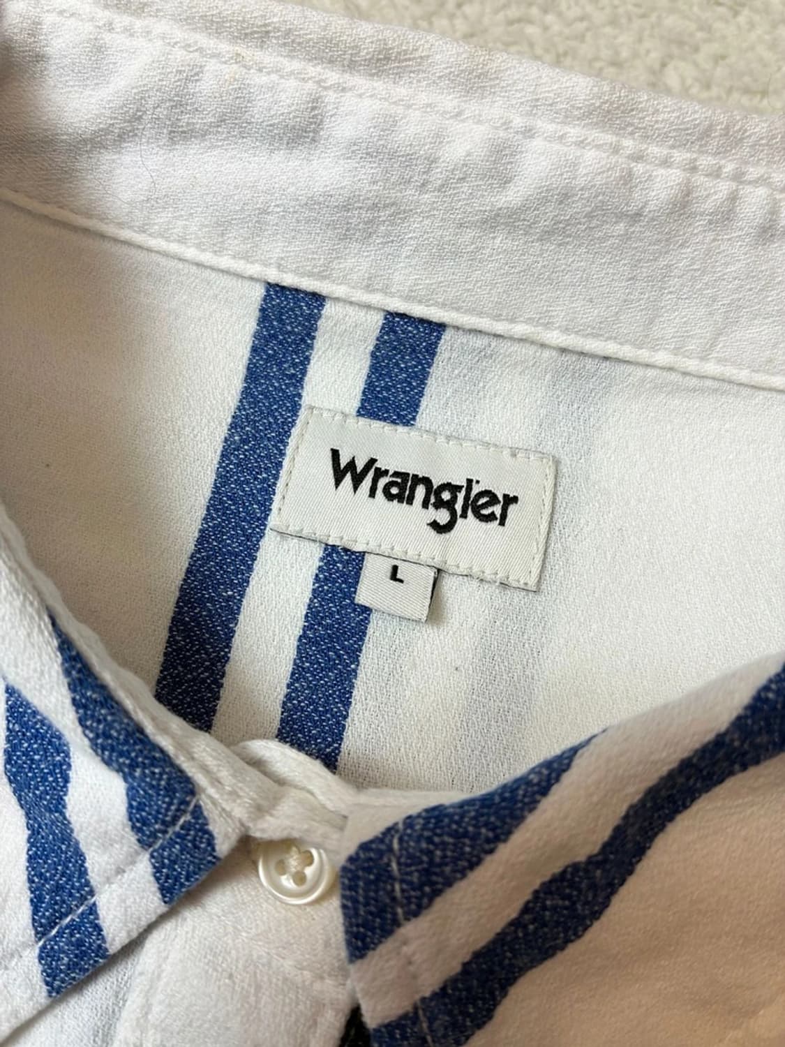 랭글러 웨스턴 스트라이프 헤비 코튼 셔츠 PN7836 상품이미지6