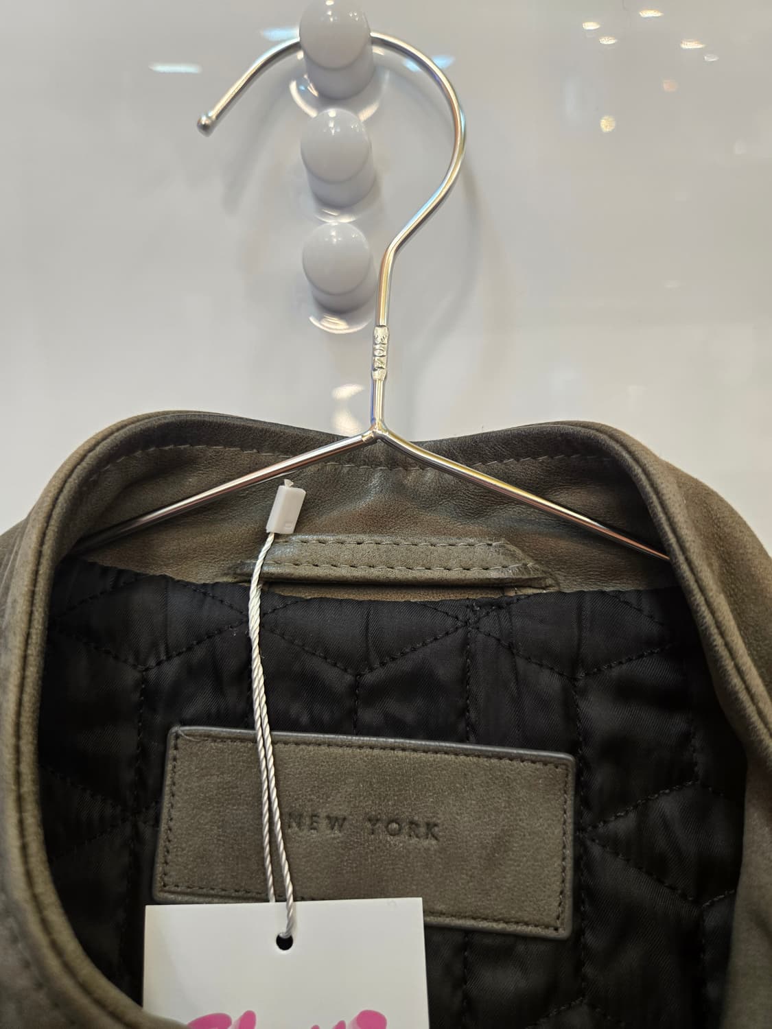 질스튜어트 뉴욕 남성 천연가죽 라이더/블루종 자켓  상품이미지6