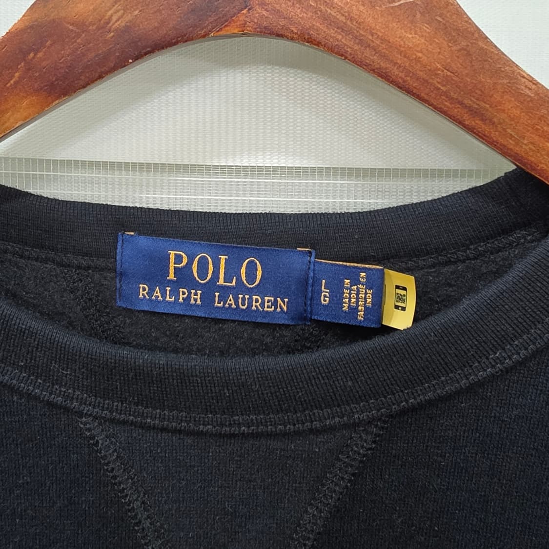 폴로 랄프로렌 블랙 스웨트셔츠- L 상품이미지6