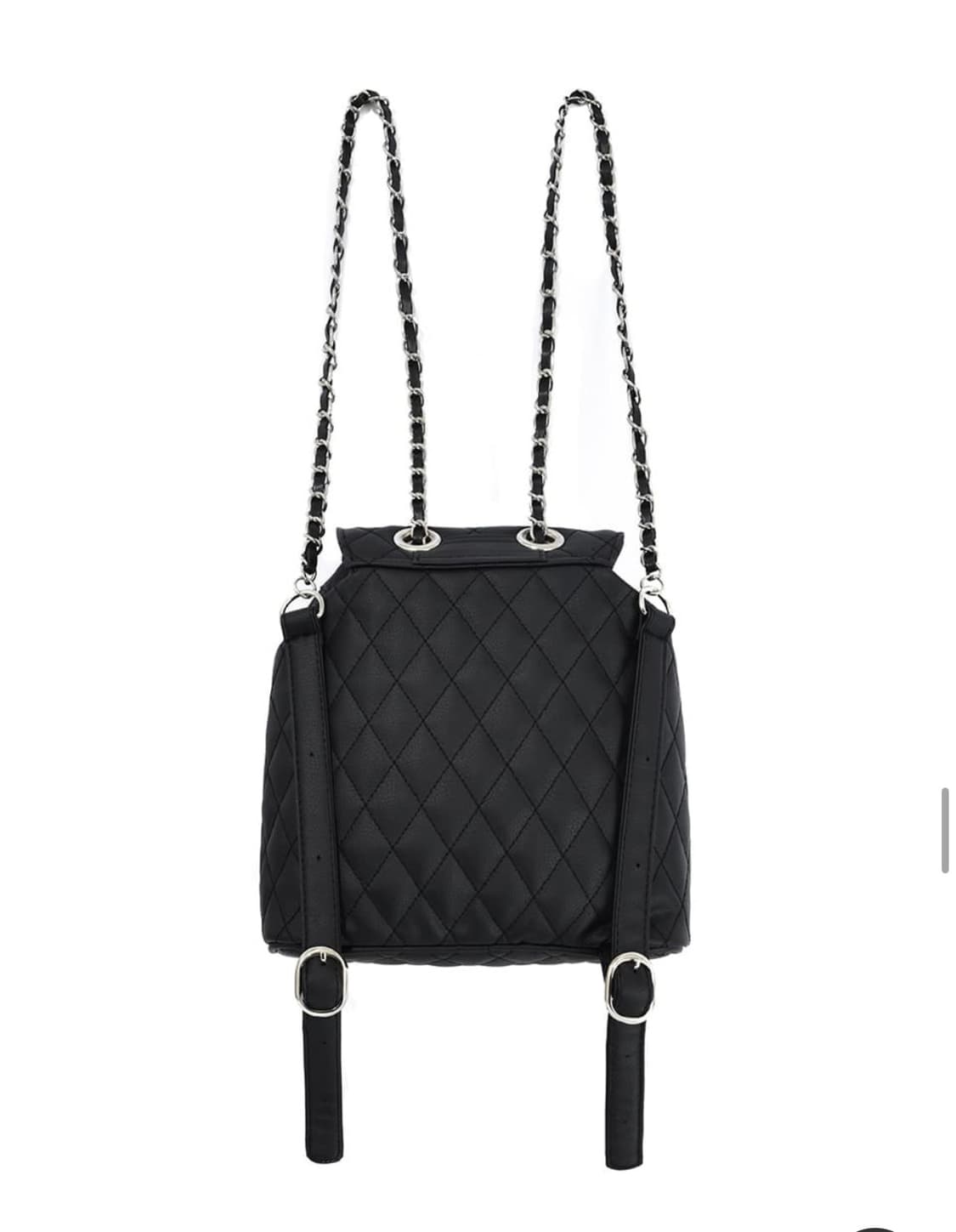 큐리티 퀄팅 미니 백팩 블랙  상품이미지2