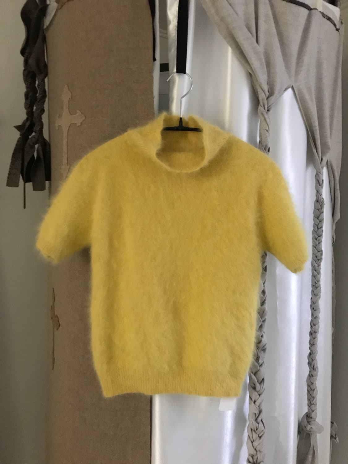 vintage yellow angora knit 상품이미지5
