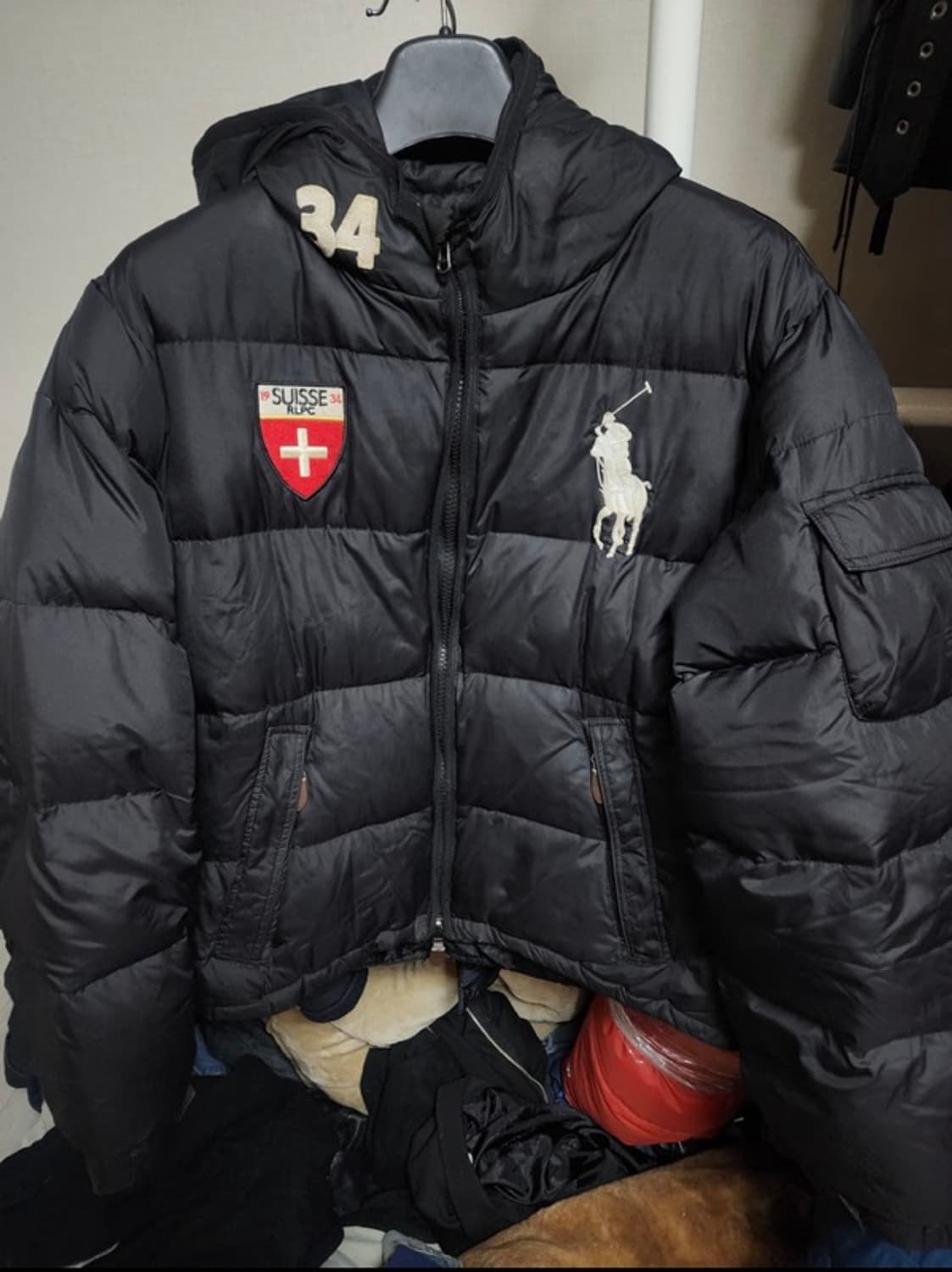 폴로 빅포니 패딩 블랙 L 상품이미지1