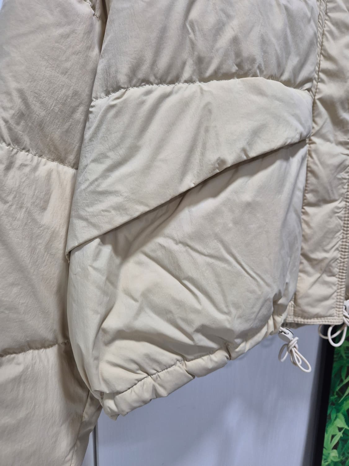 버터 베이지칼라 숏패딩 상품이미지3