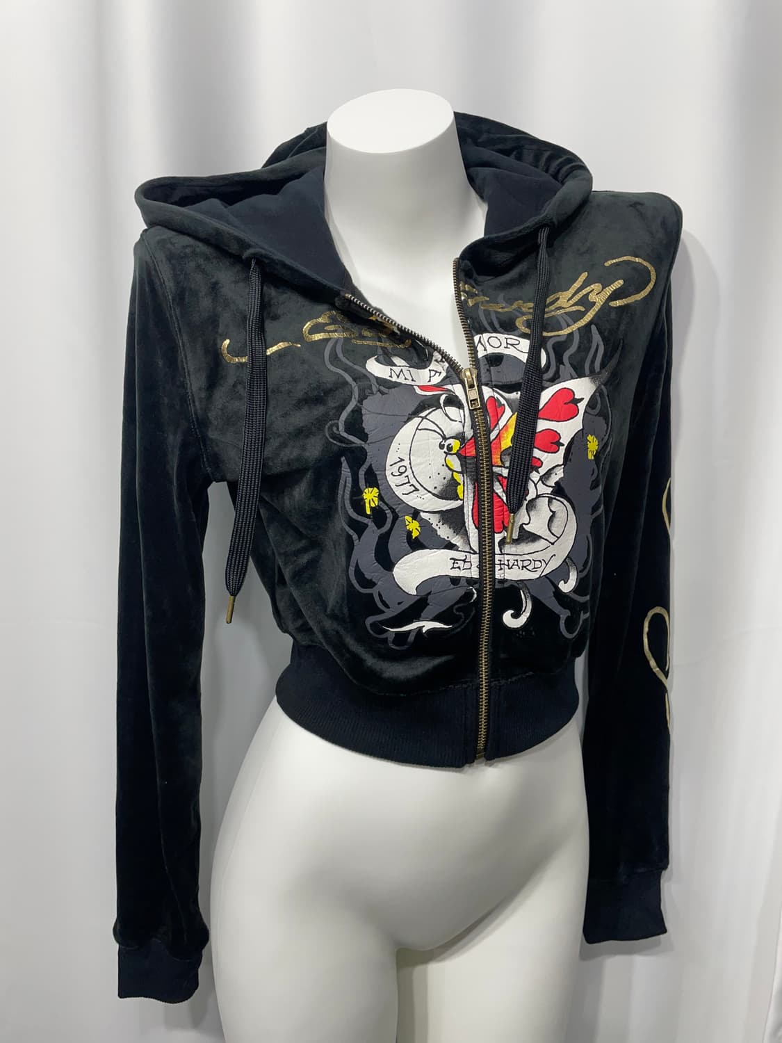 🎸Ed Hardy 블랙 프린팅 후디🎸 상품이미지5