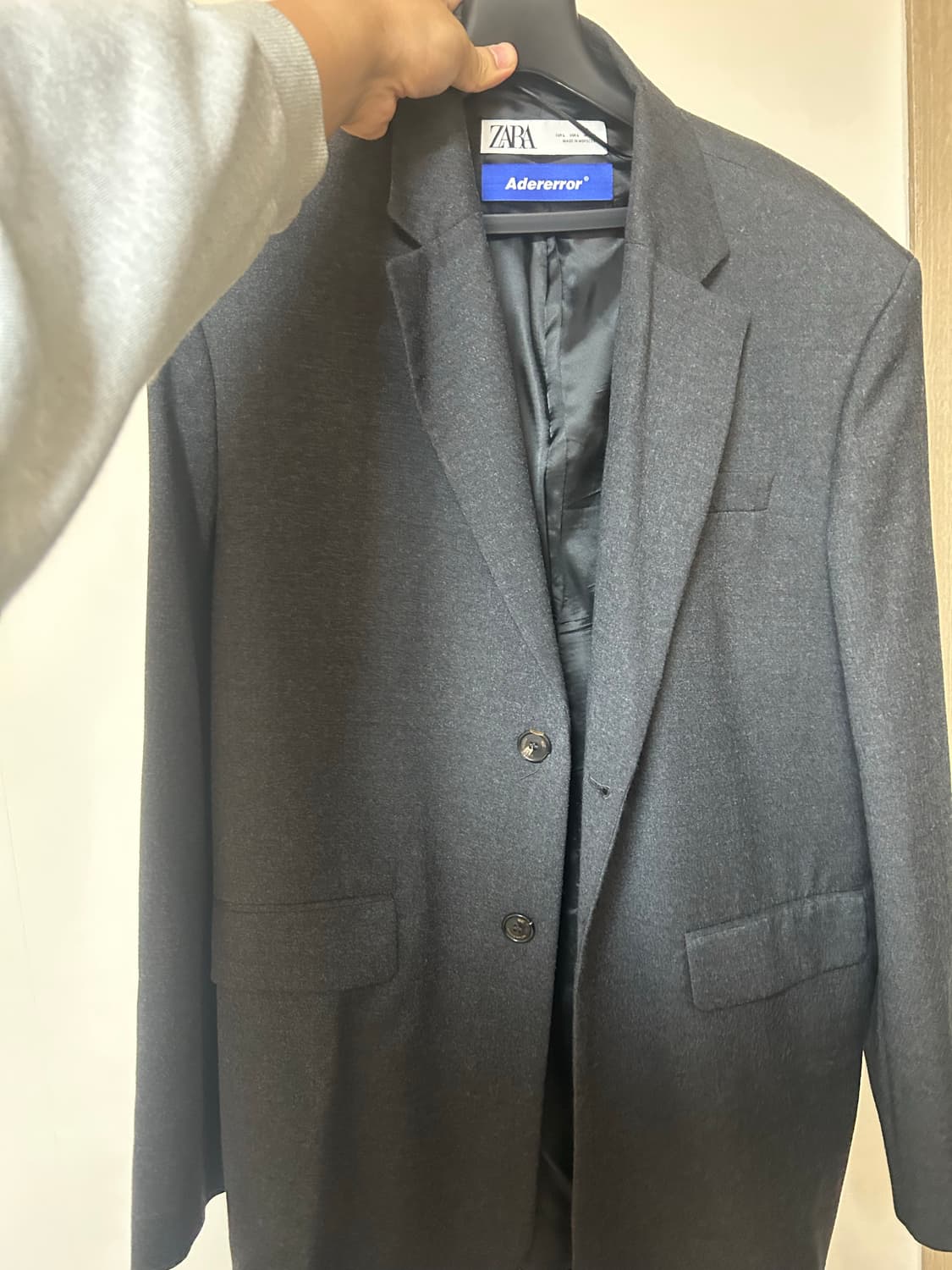 아더에러 자라 셋업 그레이 상의 xl 하의 32~33 상품이미지1