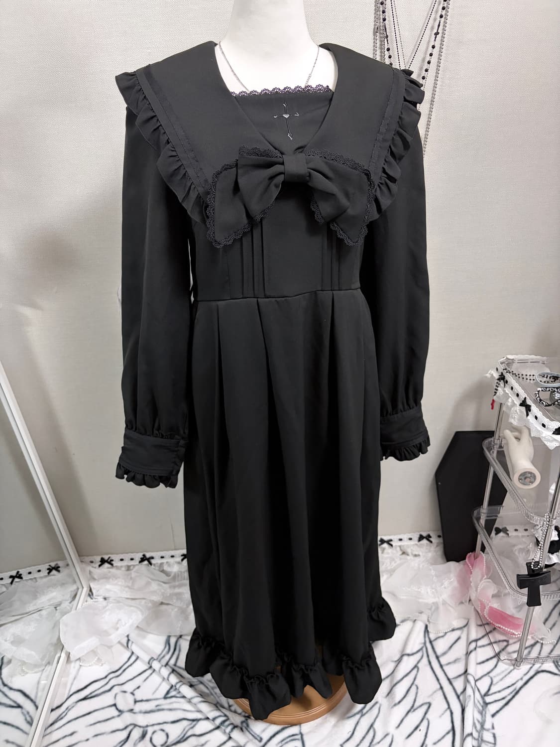 디어마이러브 지뢰계 십자가 롱원피스 상품이미지3