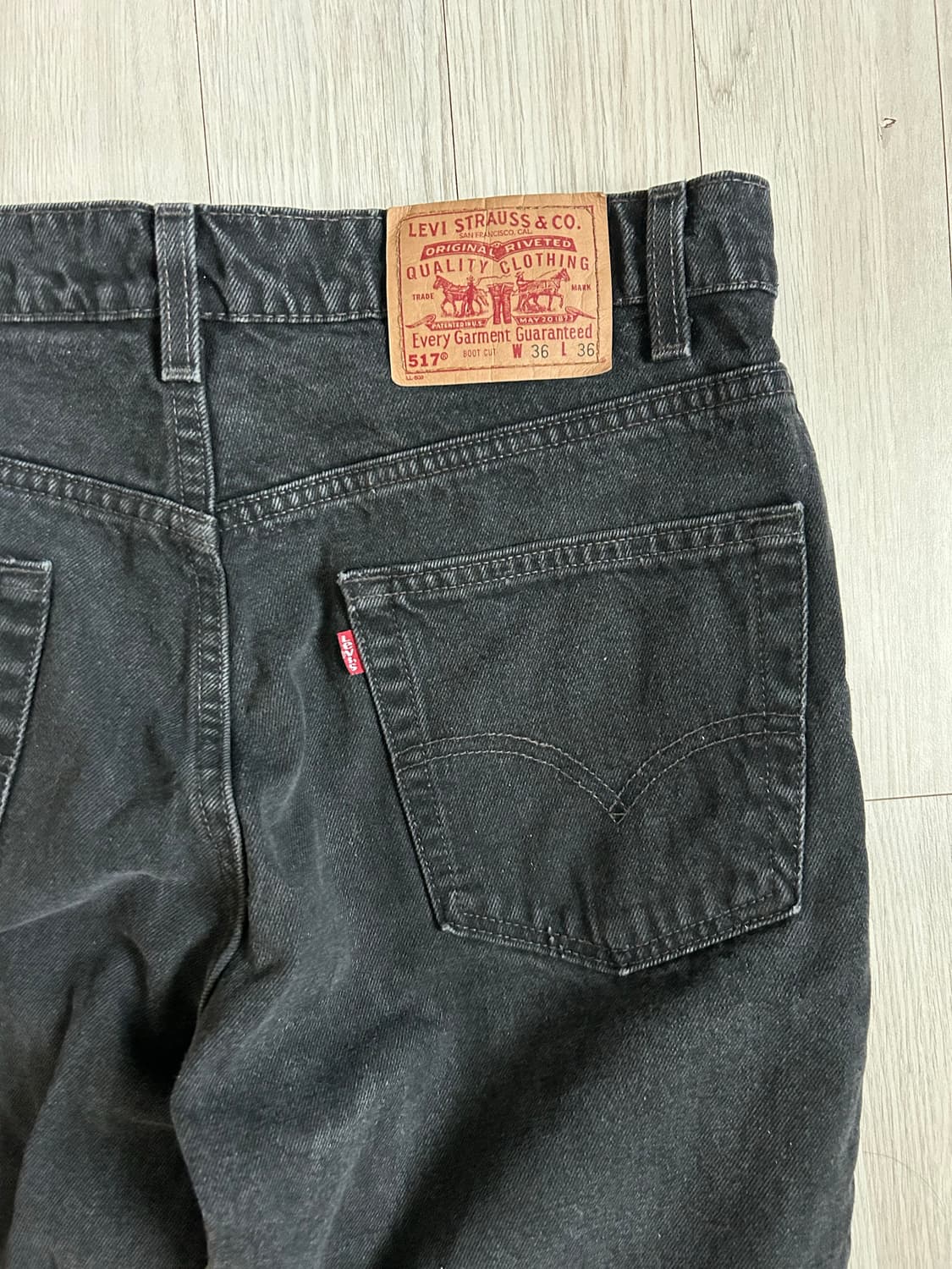 빈티지 리바이스 517 90s 흑청 usa 상품이미지6