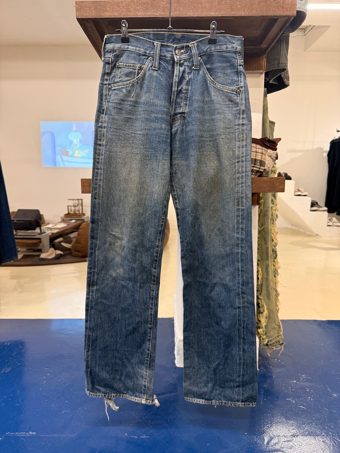 컬렉션 앤티모드 중청 데님팬츠 상품이미지3