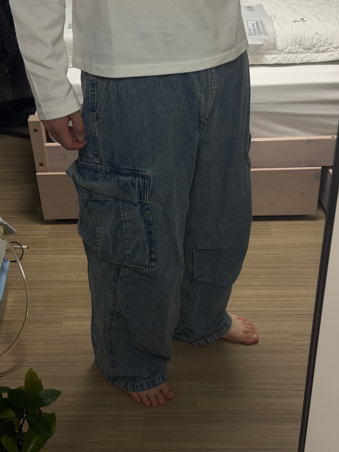 일본 GU 슈퍼 배기진 상품이미지1