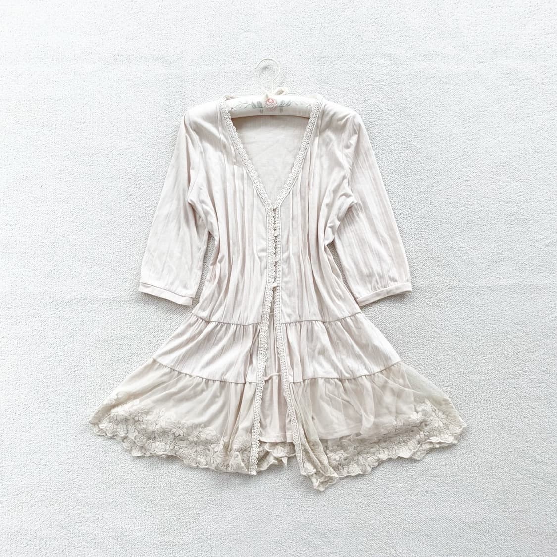 뮤트바닐라 레이스 바선생핏 원피스 상품이미지1