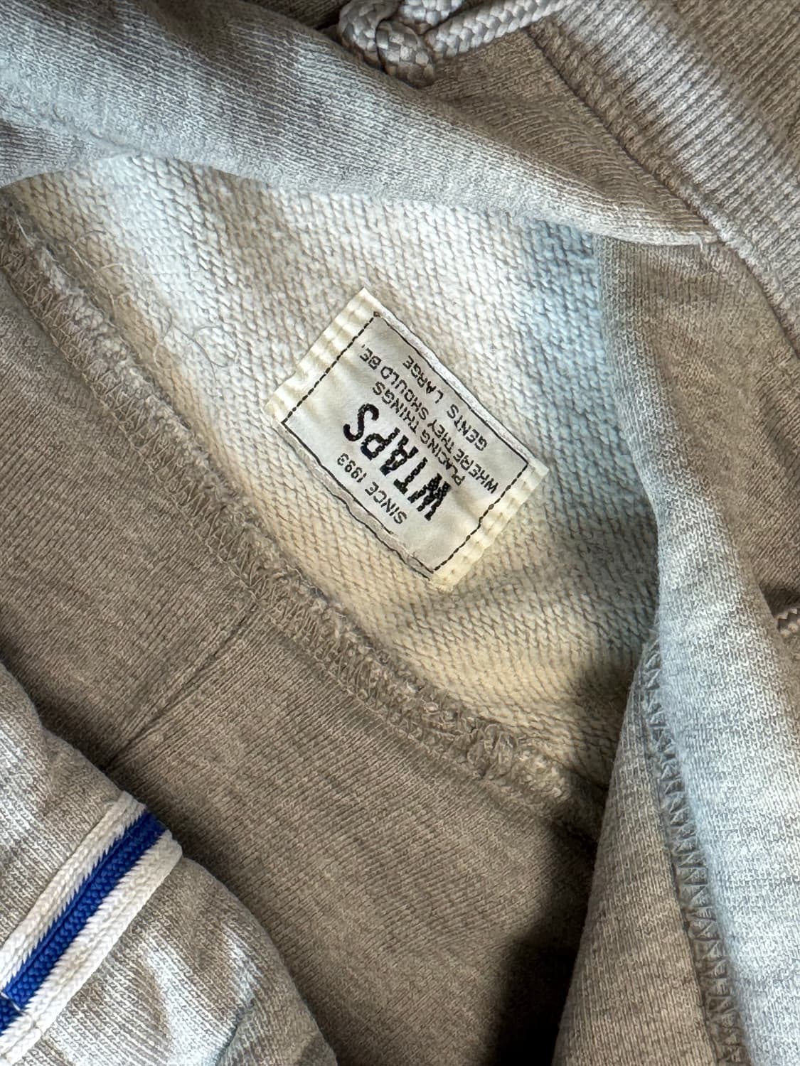 WTAPS 레글런 후드티 (그레이 / L) 상품이미지3