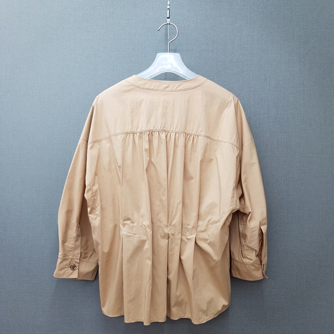 한섬 SJSJ 노카라 코튼 혼방 셔츠 82-94-160사이즈 상품이미지4