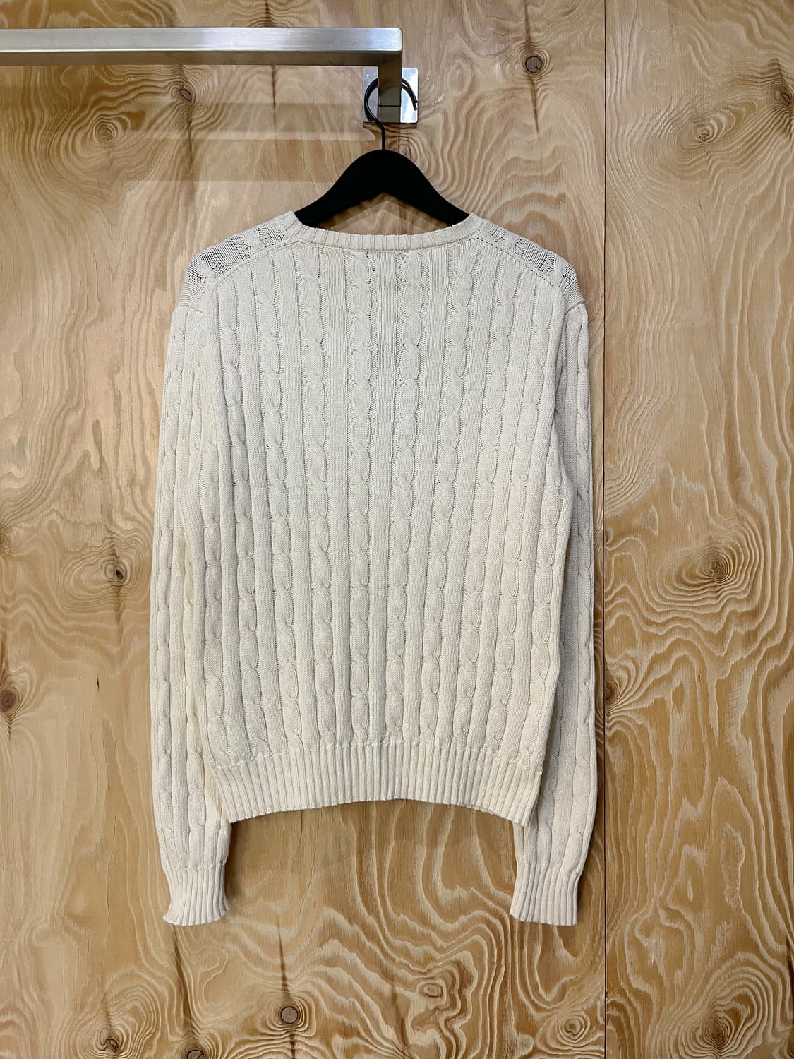 폴로 랄프 로렌 QR 라벨 케이블 니트 상품이미지4