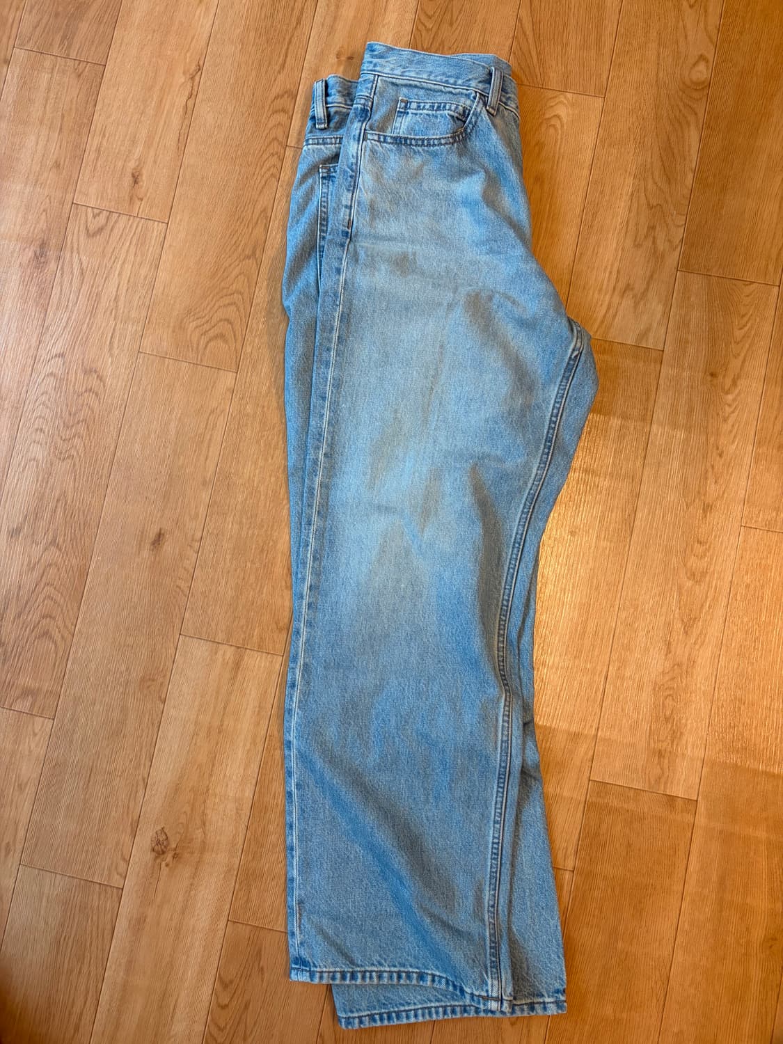 (32)유니클로 jw앤더슨 스트레이트진 63blue 상품이미지1