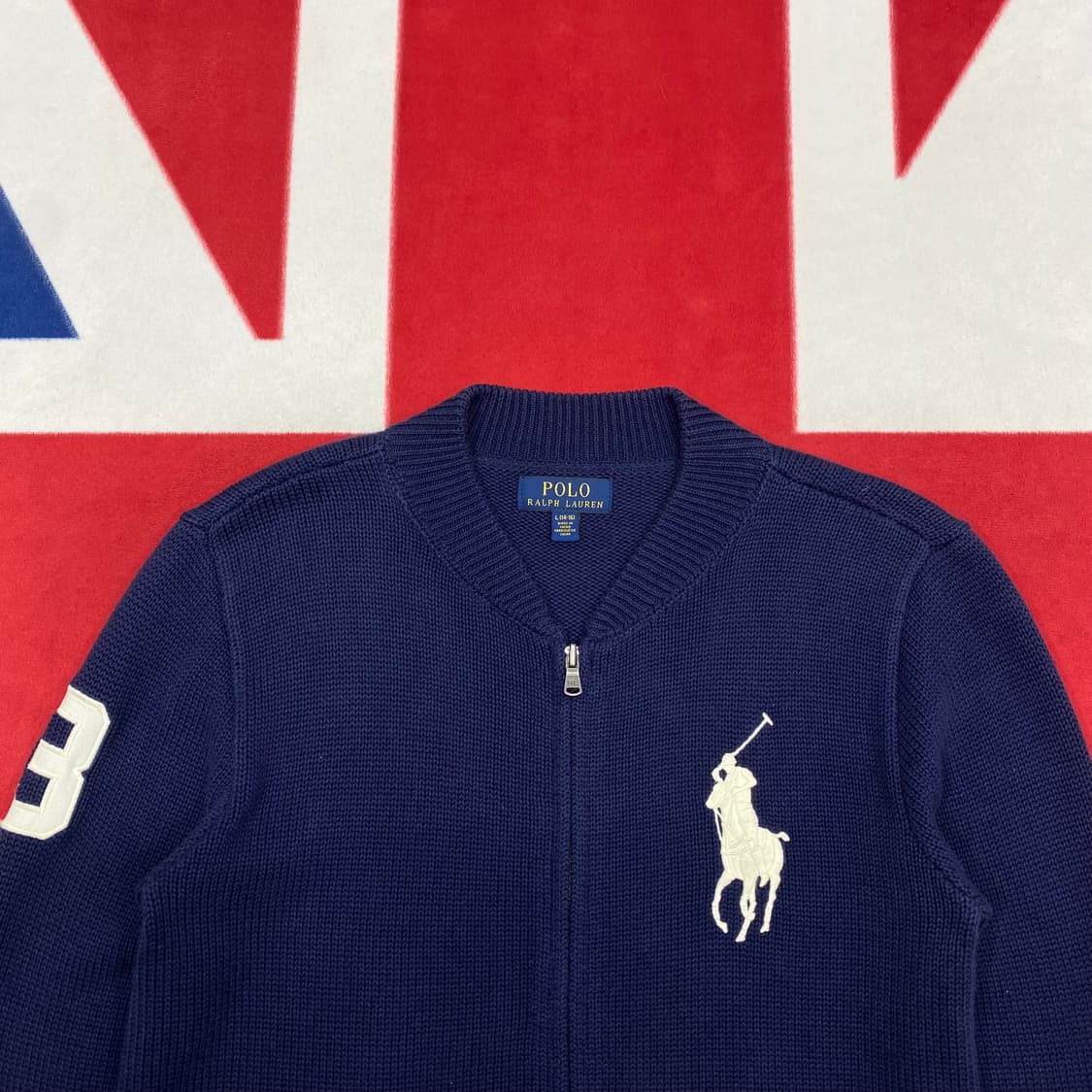 폴로 빅포니 니트집업 실측 S  상품이미지3