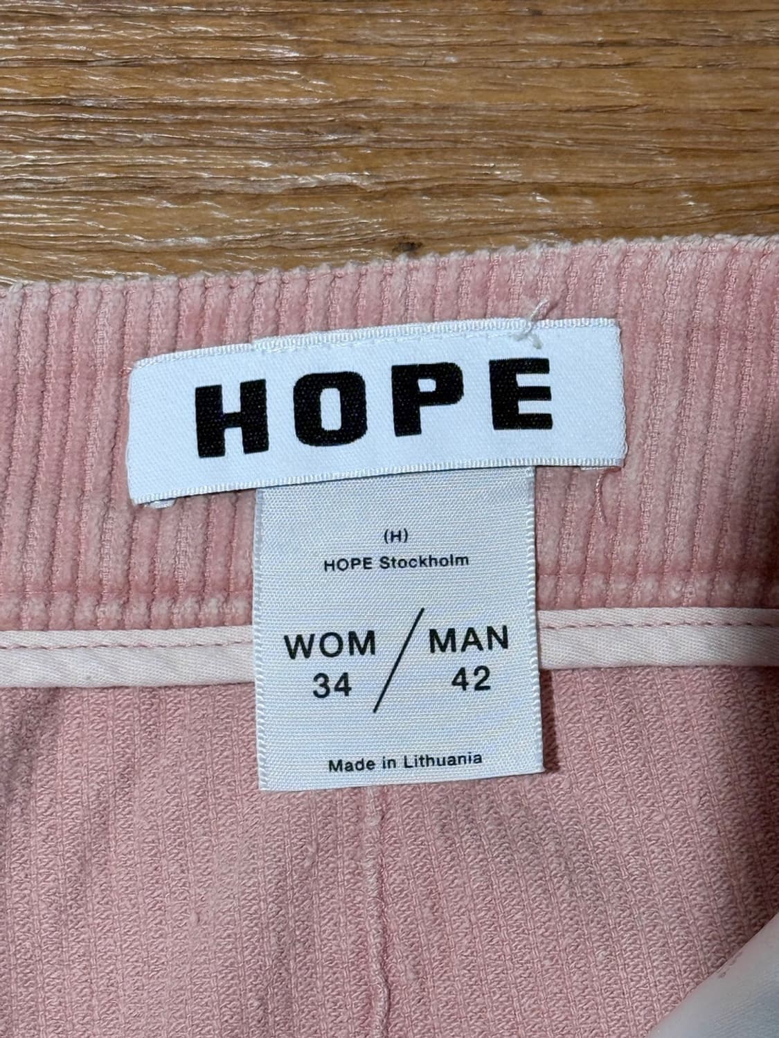 호프 핑크 코듀로이 와이드 팬츠 상품이미지7