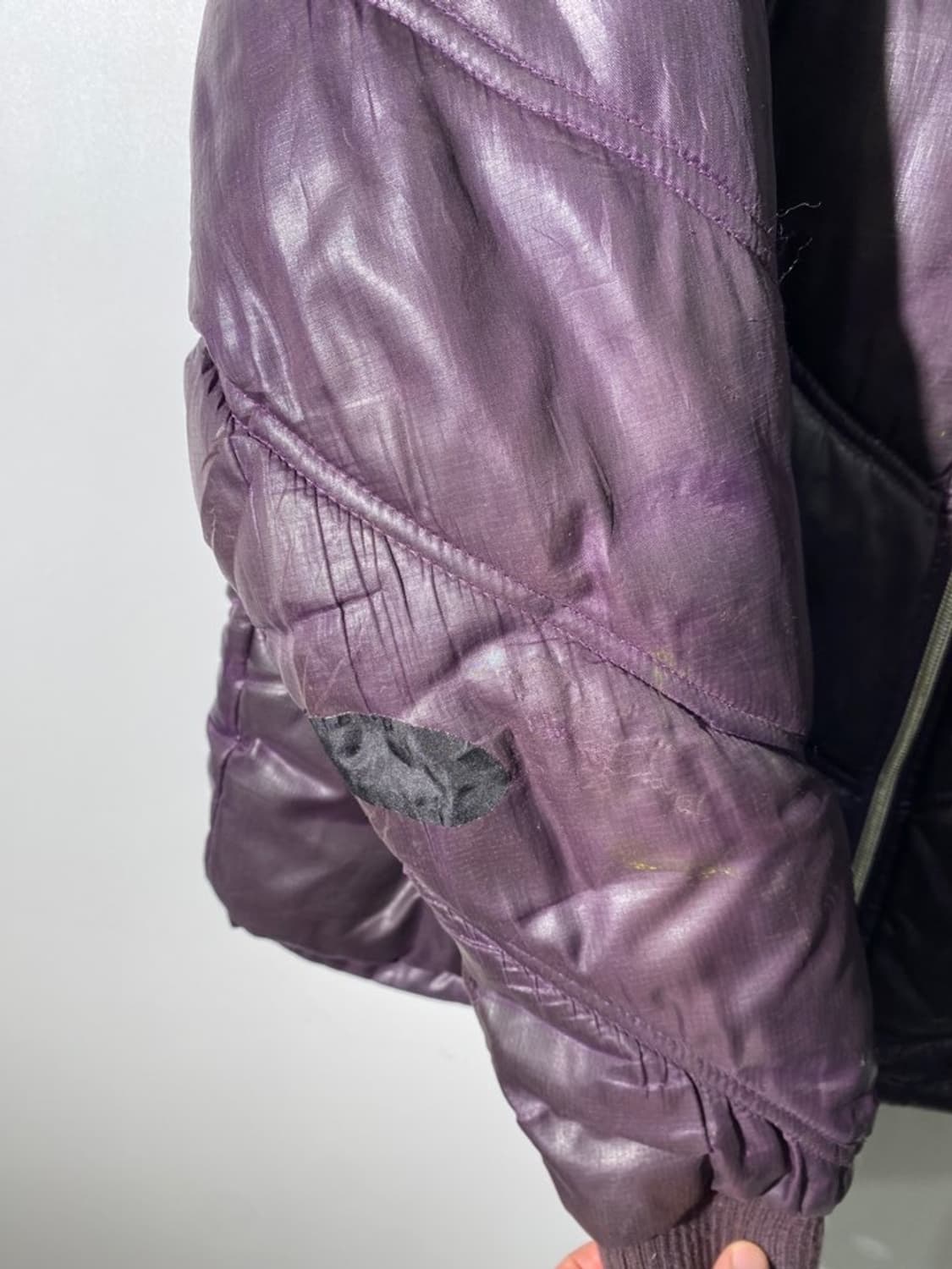 빈티지 퍼 후드 푸퍼 자켓 상품이미지4