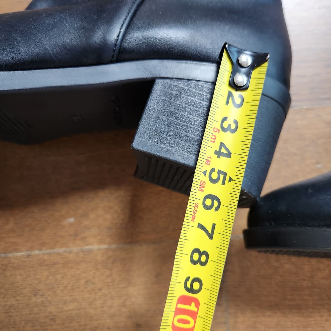 블랙 가죽+스웨이드 롱부츠✨ 니하이 라인 완벽
235 상품이미지10