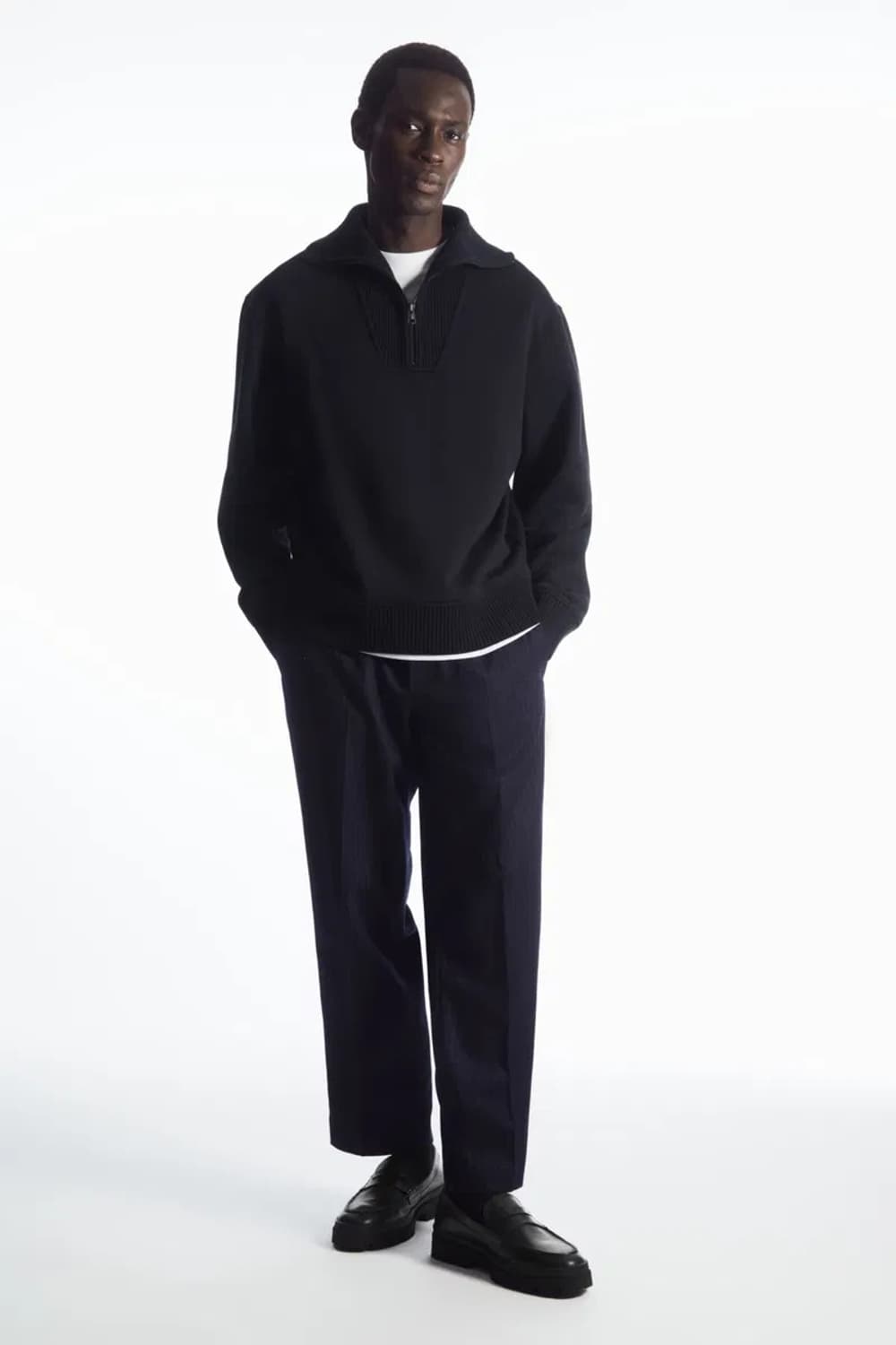 COS 퍼넬넥 집업 (M) 상품이미지1