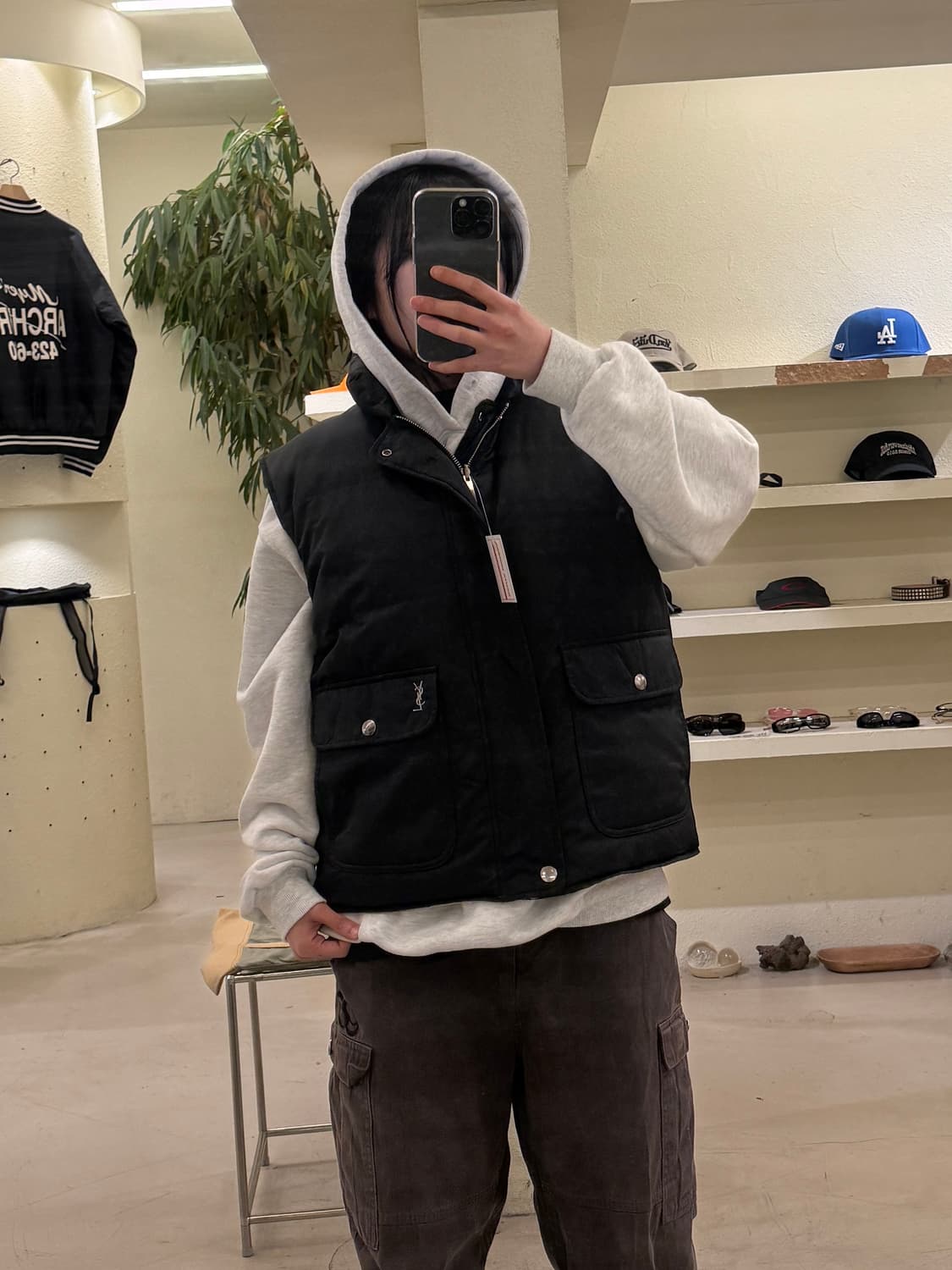 입생로랑 리버시블 덕다운 패딩 베스트 U394 상품이미지1