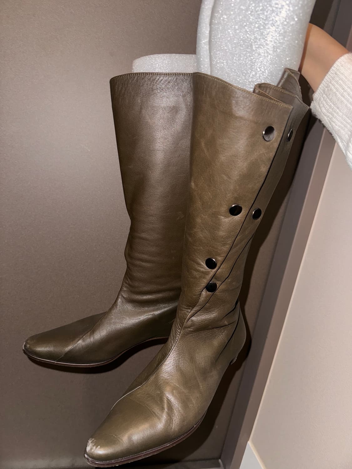 츠모리 치사토 가죽 롱 부츠 230 상품이미지3