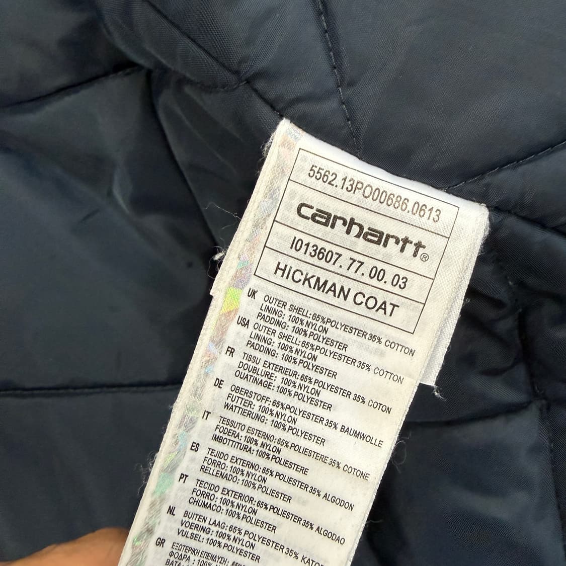 (M)칼하트 Carhartt HICKMAN 필드자켓(네이비) 상품이미지4