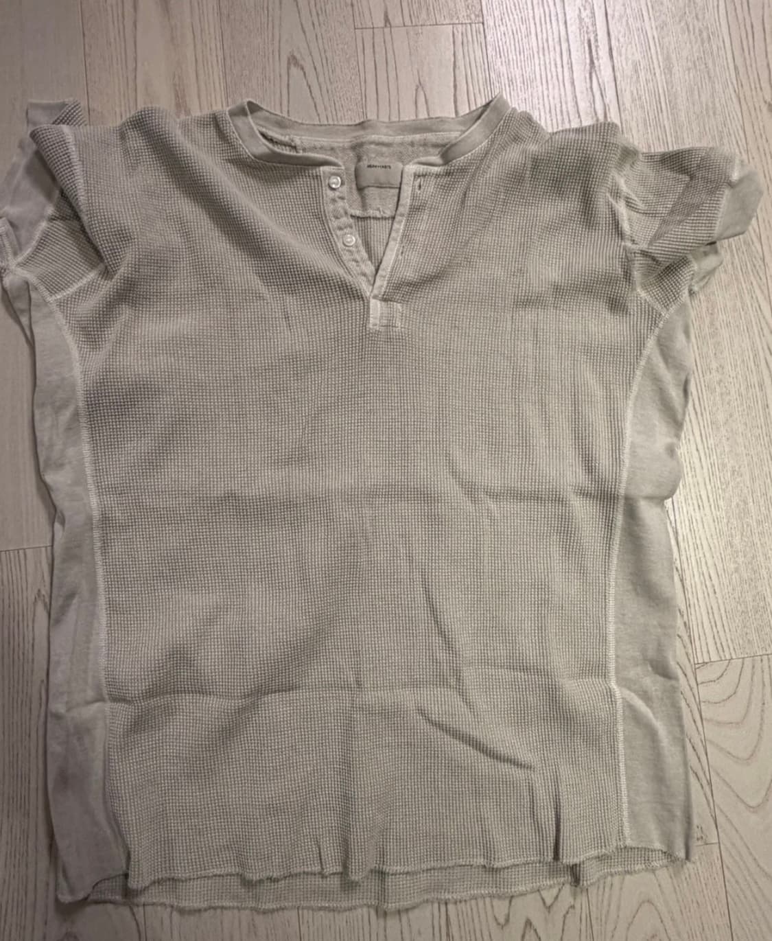 (이번주만가격인하)헤이스트 써멀 와플 헨리넥 티셔츠 3매 일괄 상품이미지5