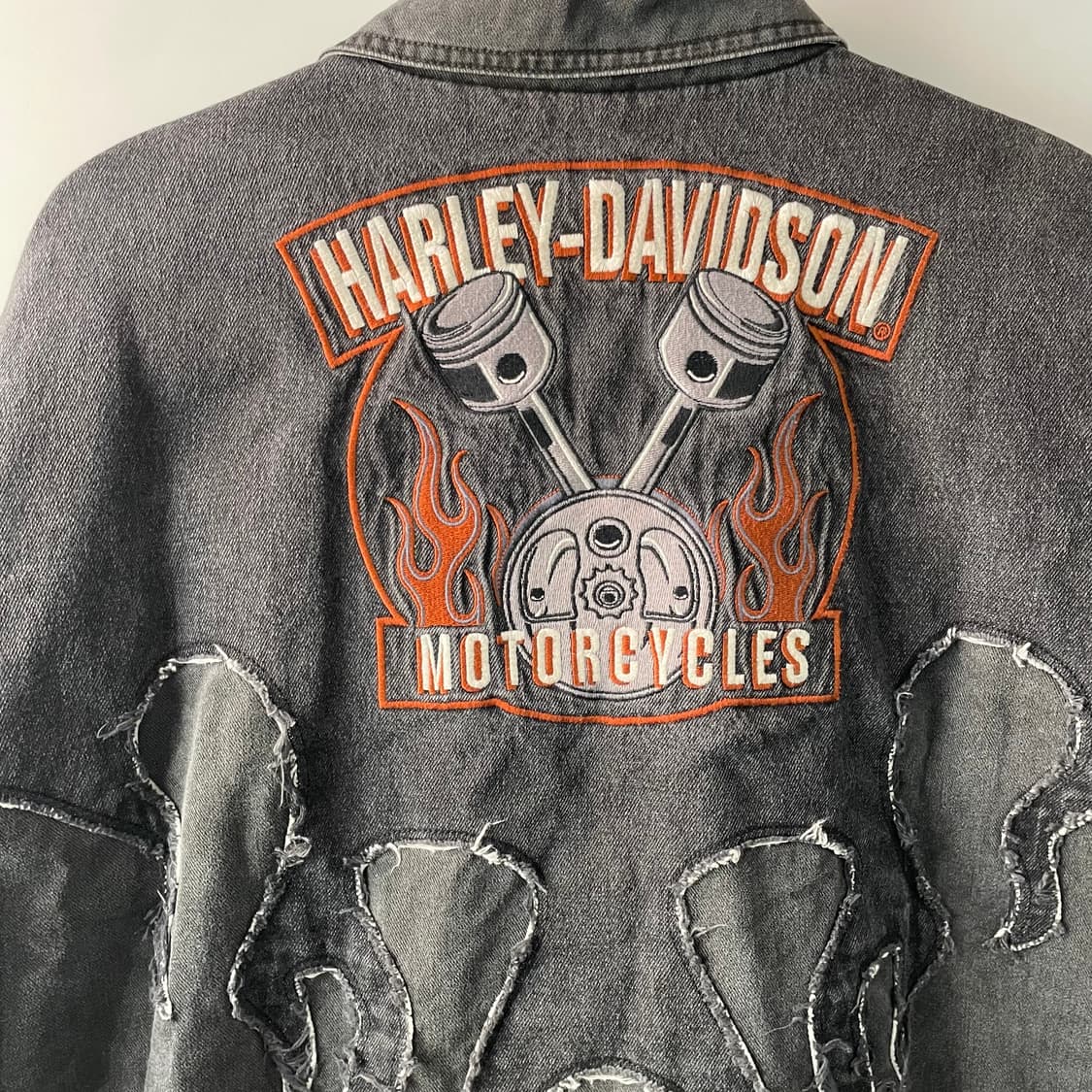 90s 할리 데이비슨 플레임 워크자켓 상품이미지7