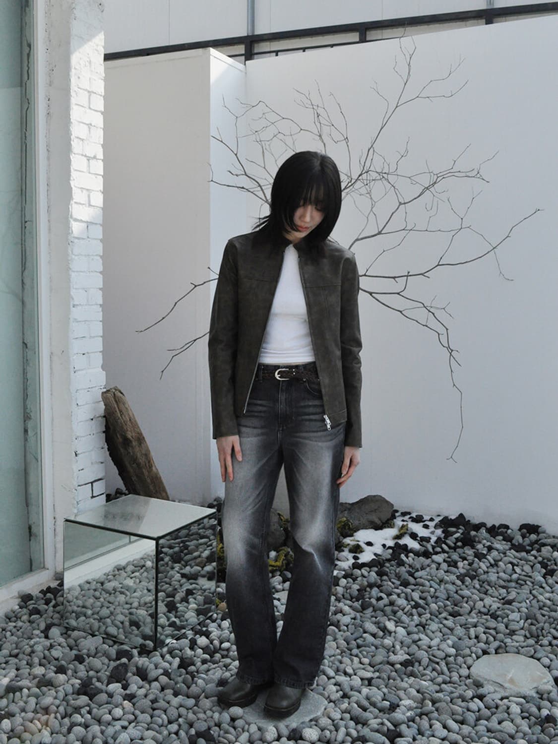 TUDE VEGAN LEATHER SHORT JACKET 상품이미지2