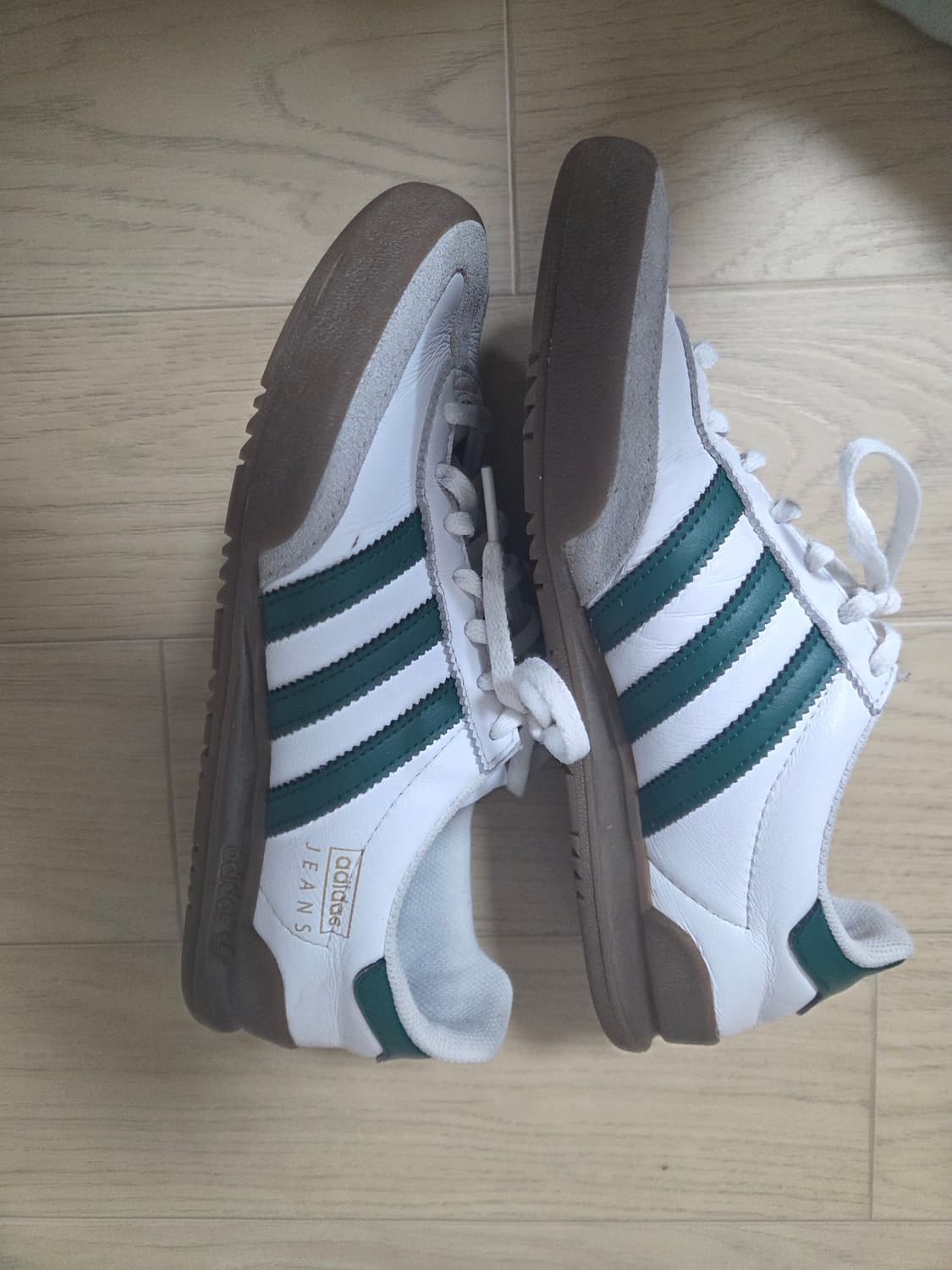 아디다스 진스 화이트 그린 상품이미지5