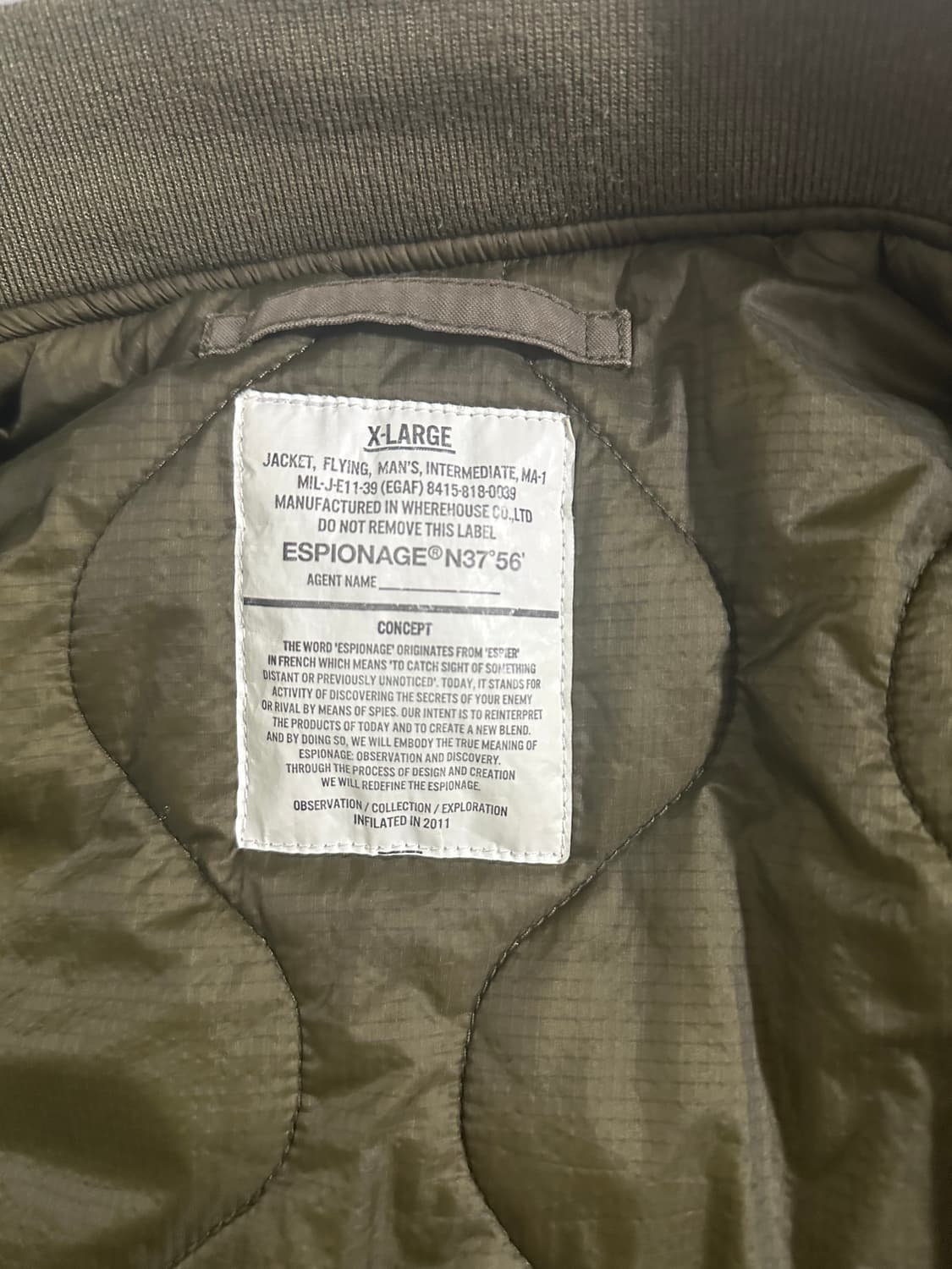 ESPIONAGE MA-1 리버시블 항공 점퍼 상품이미지6