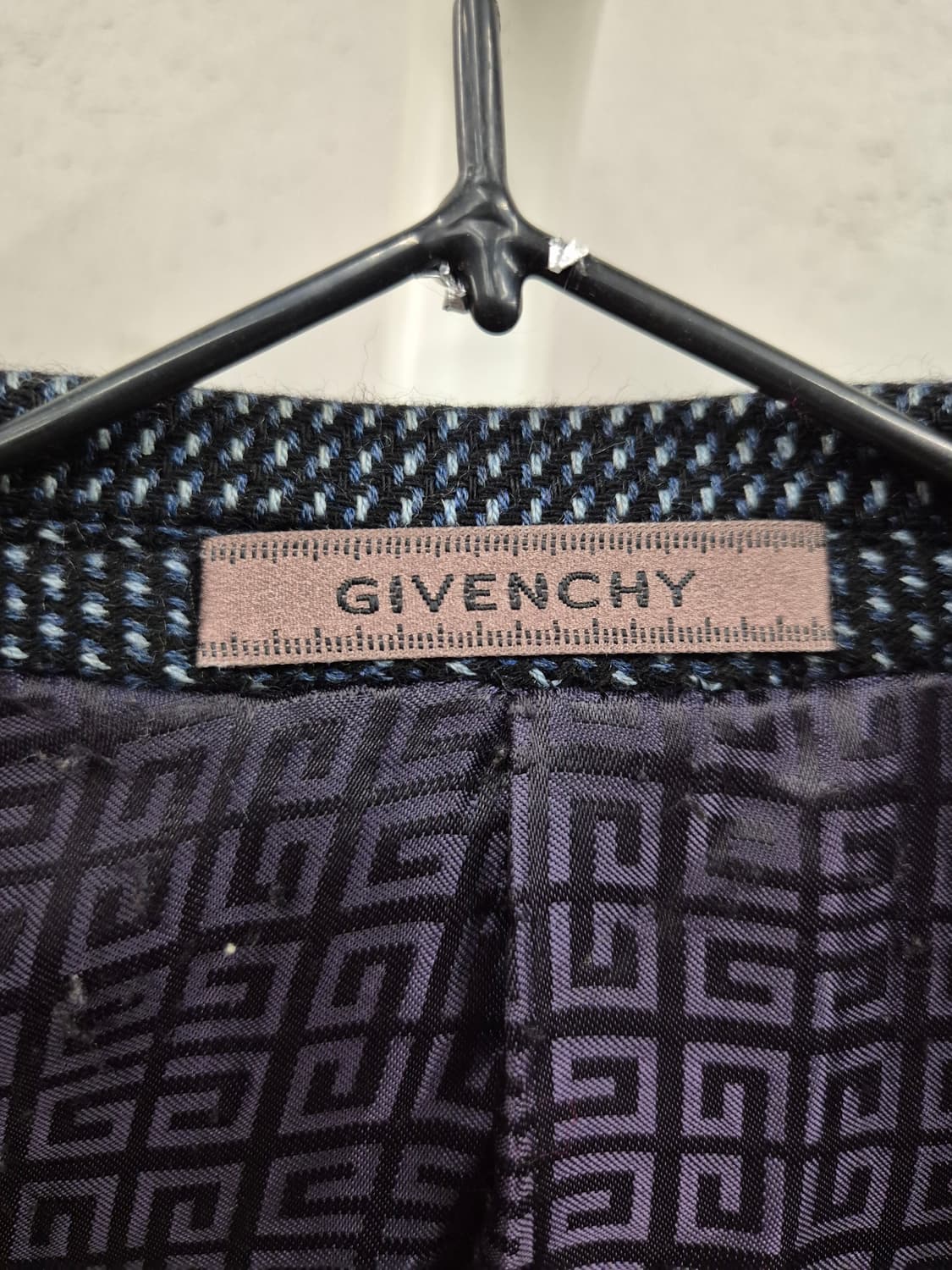 지방시 콜롬보 캐시미어 체크 자켓 100 상품이미지4