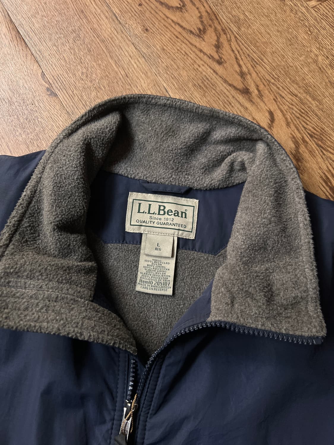 [L]엘엘빈 USA 신슐레이트 네이비 웜업 자켓 상품이미지2