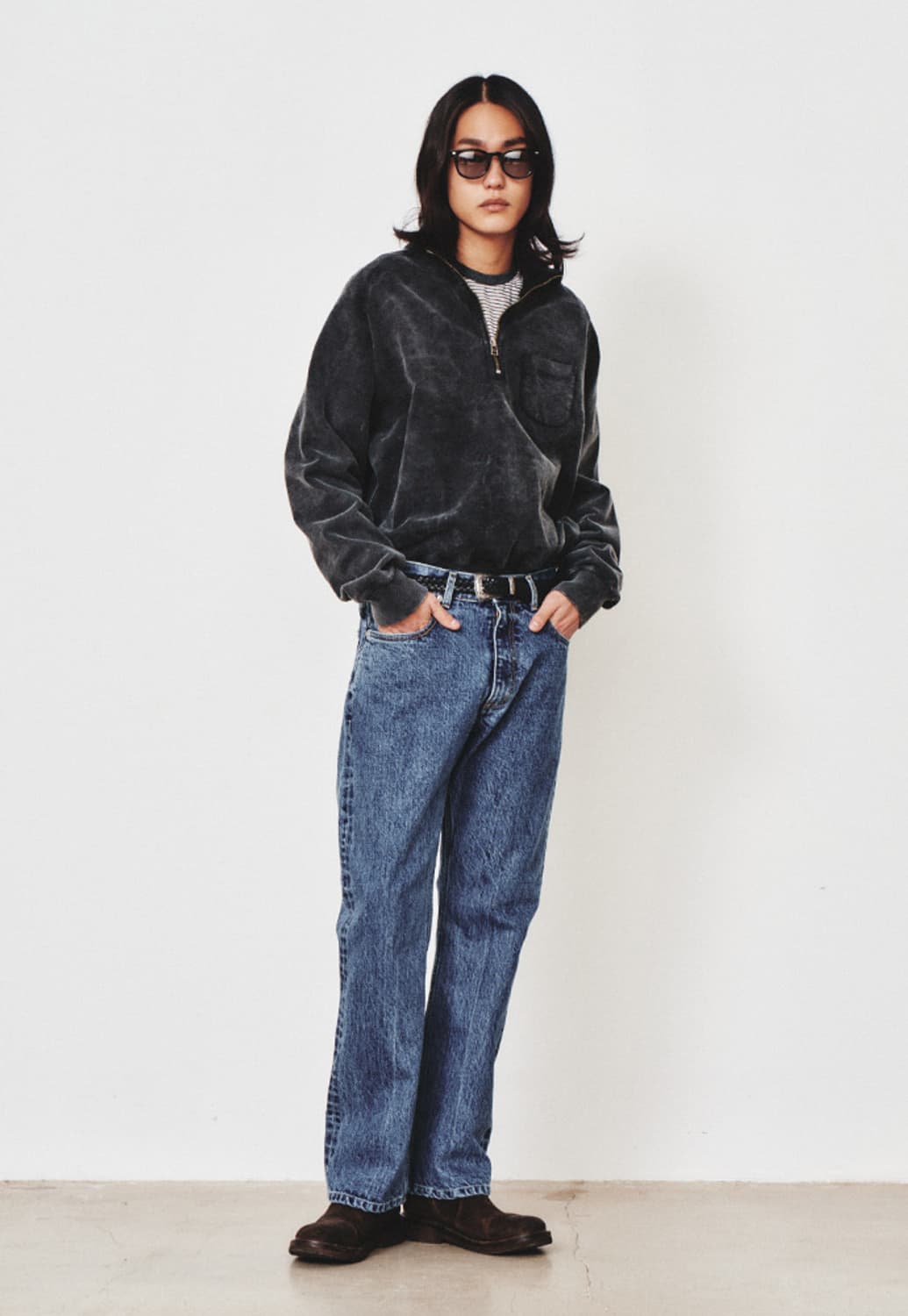 Art If Acts Garment Dyed Zipup Sweat  상품이미지2