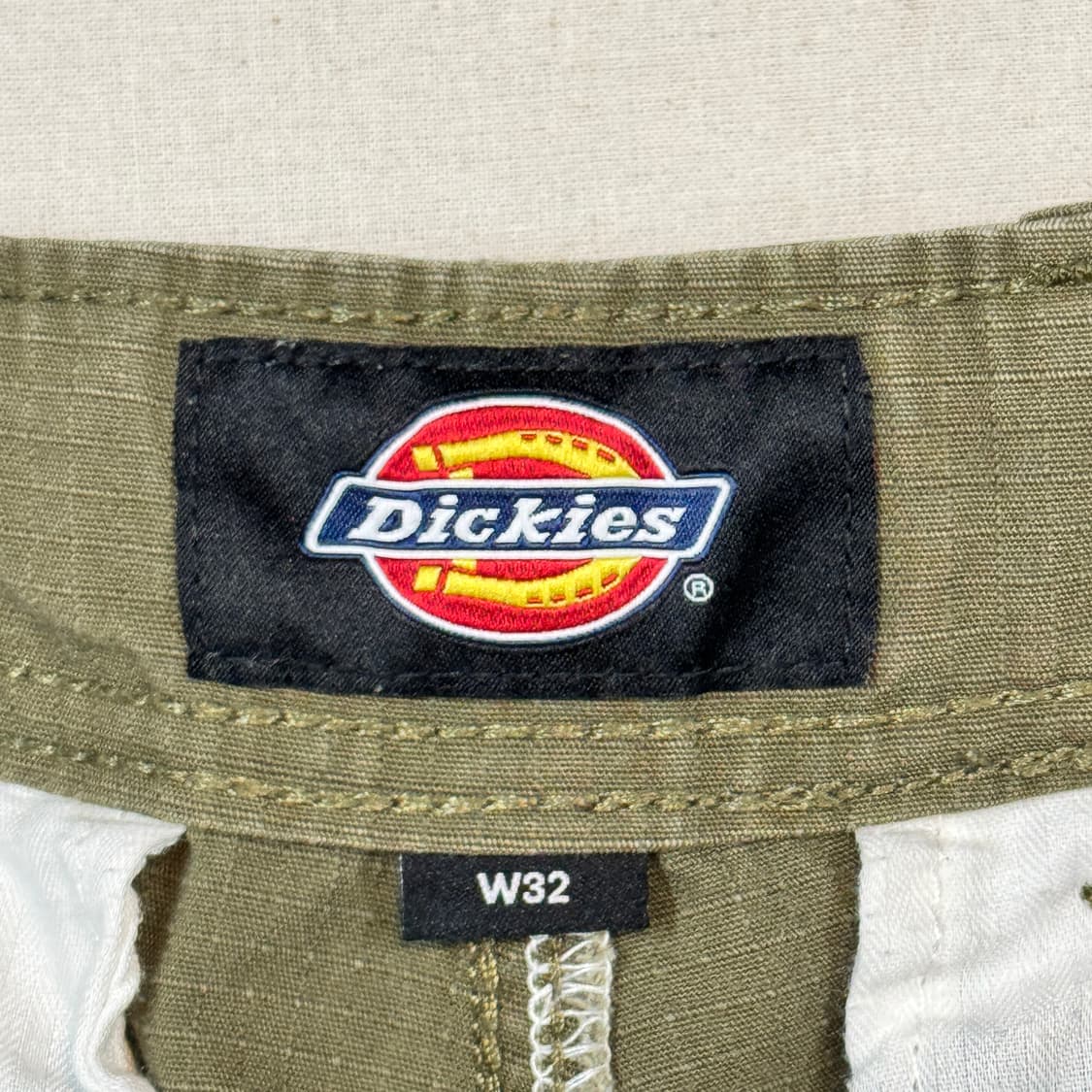 34inch) 디키즈 올리브 카키 립스탑 카고팬츠 면바지 상품이미지10