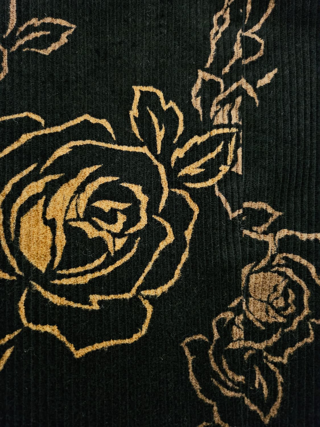 일본빈티지 h.b 블랙장미 코듀로이셋업 상품이미지6