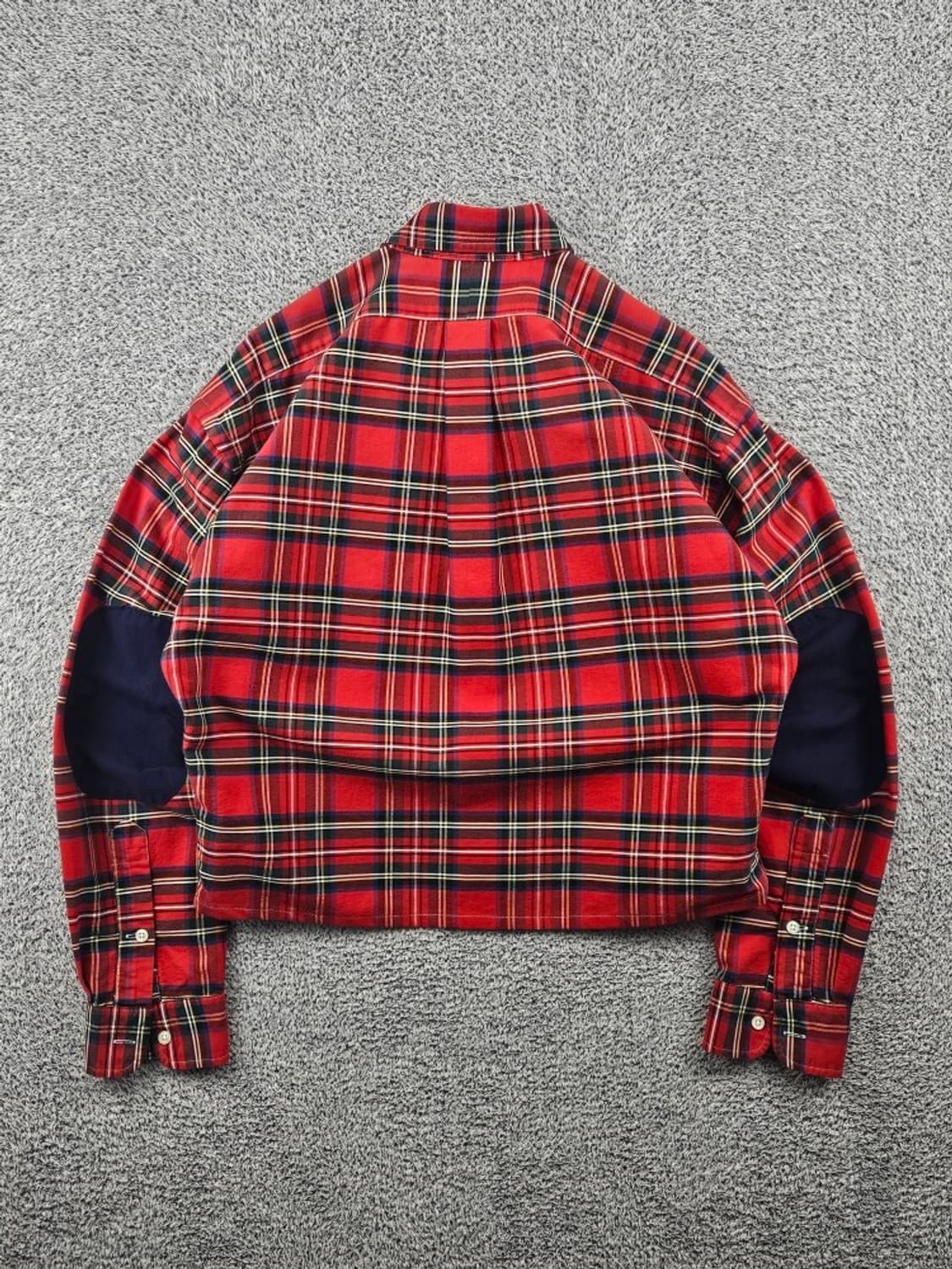 폴로랄프로렌 엘보패치 크롭 커스텀 체크 셔츠 ( M ) / 11516 상품이미지5